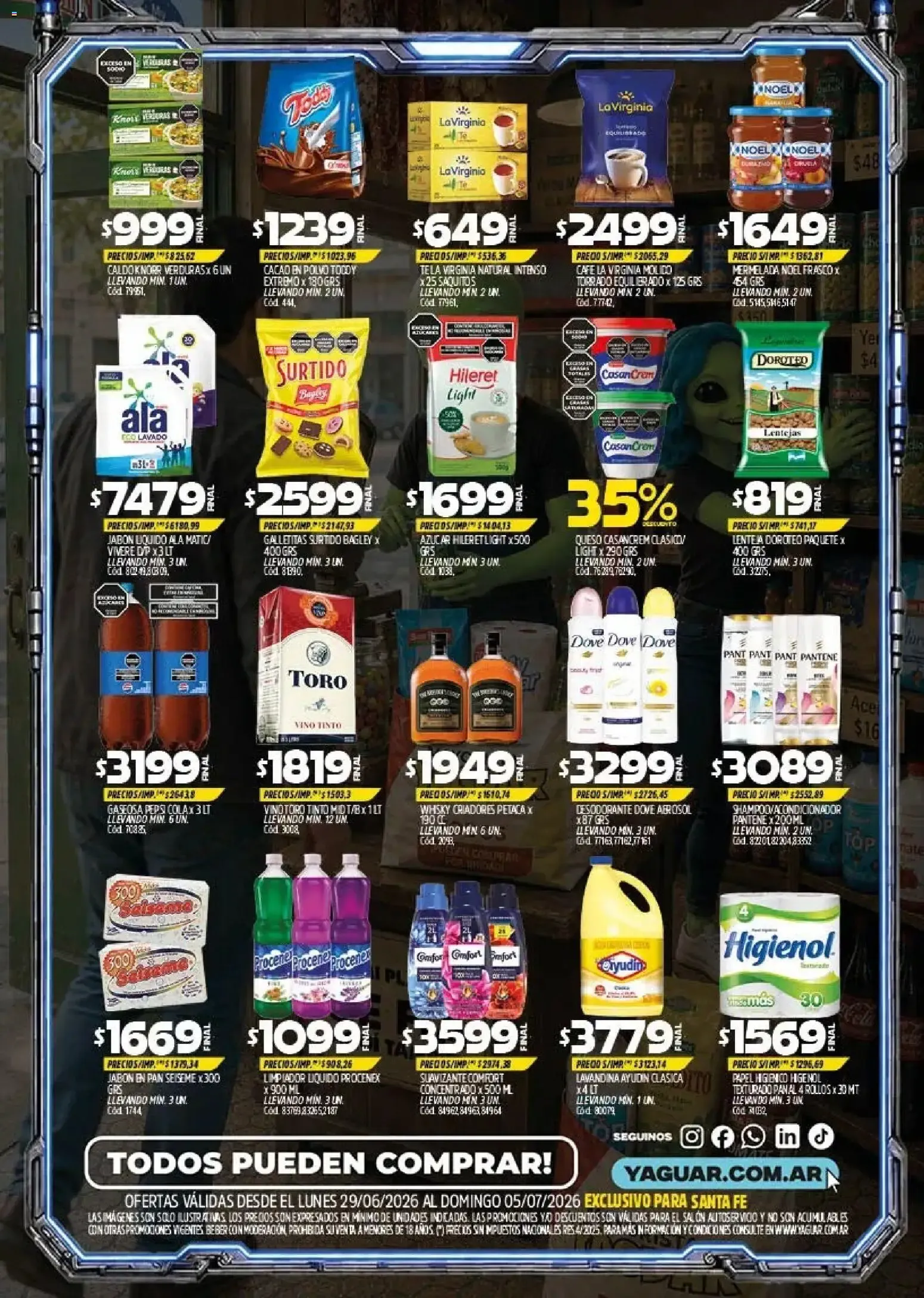 Ofertas de Yaguar - Oferta Semanal Santa Fé del 29/06/2026 - 04/07/2026 29 de junio al 5 de julio 2026 - Página 2 del catálogo
