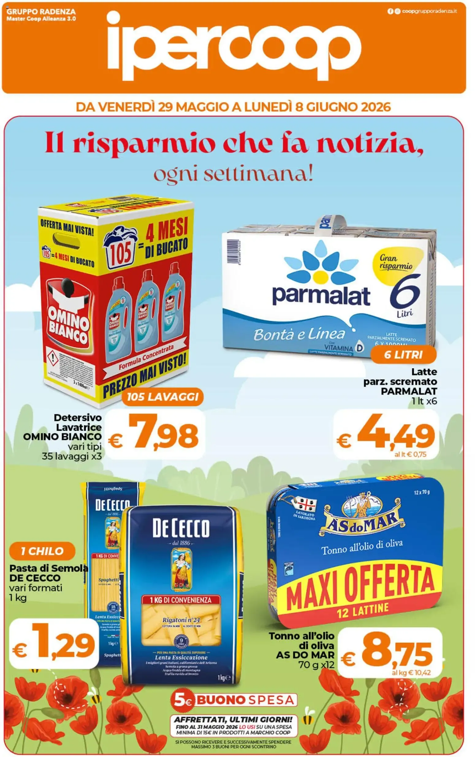 Ipercoop volantino Sicilia - scopri il nuovo volantino valido dal 29/05/2026 ⭐️ da 29 maggio a 8 giugno di 2026 - Pagina del volantino 1
