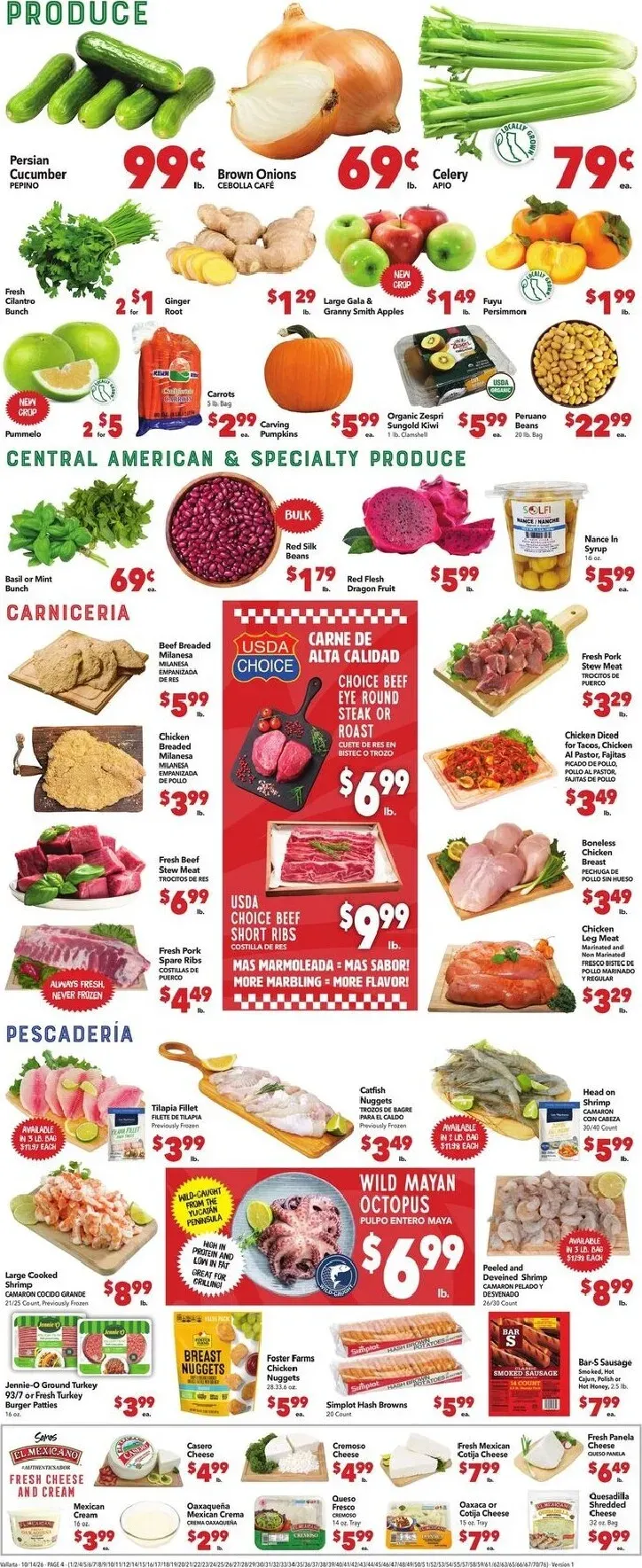 Weekly ad Current Vallarta leaflet valid from Wednesday 10/14/2026 to Tuesday 10/20/2026 from October 14 to October 20 2026 - Page 4
