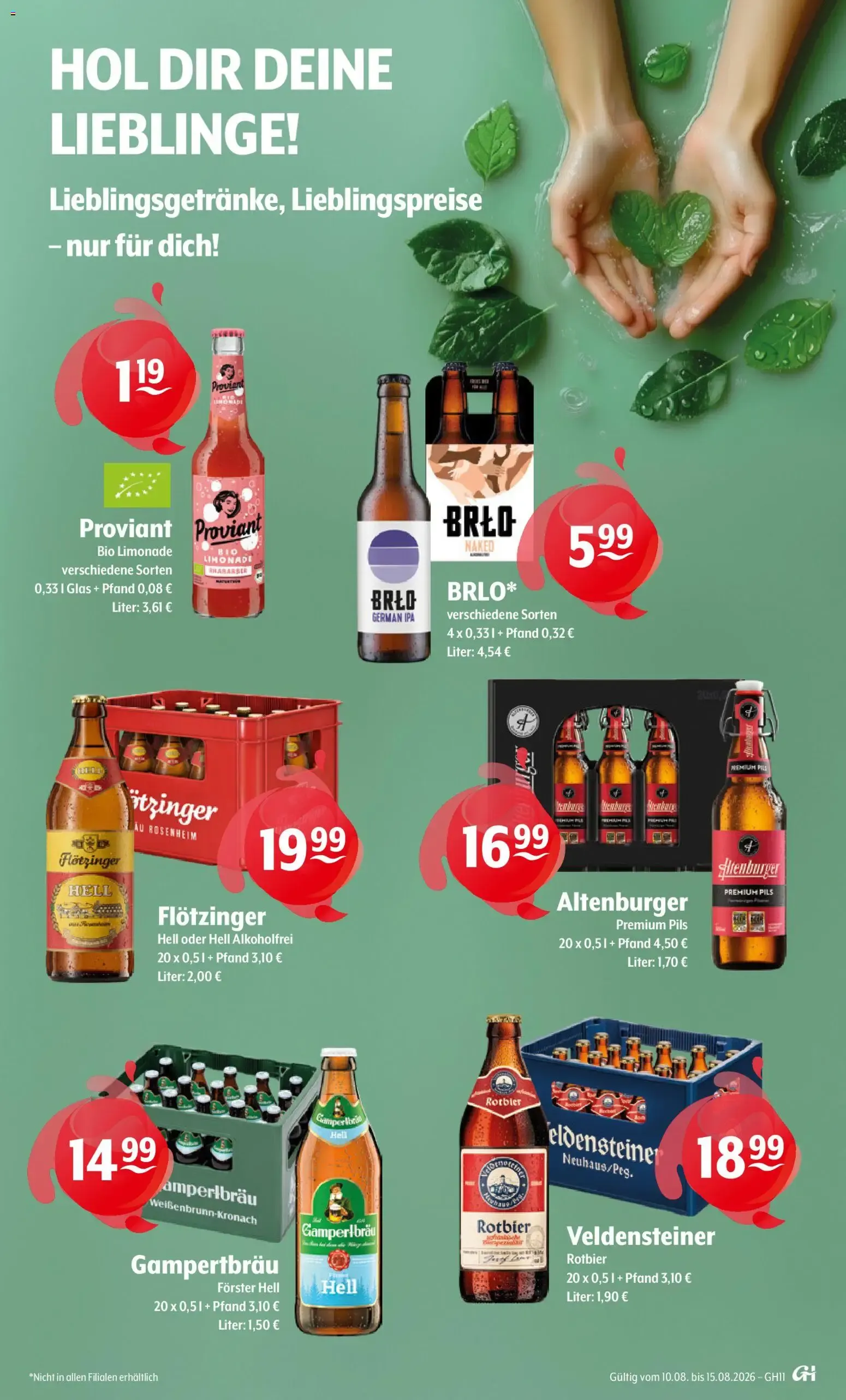Getränke Hoffmann: Jubiläumsdeals (60 Jahre) von 10. August bis 15. August 2026 - Prospekt seite 9
