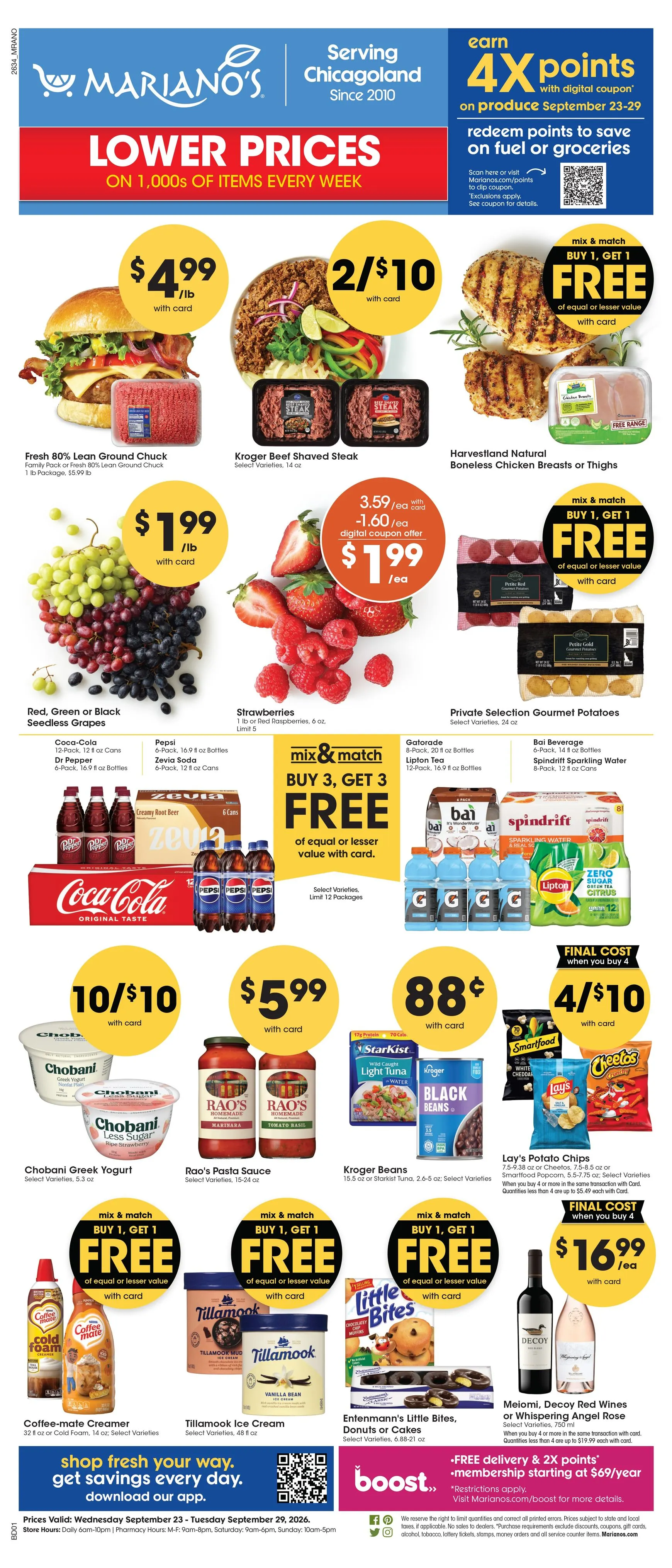Weekly ad Future Mariano's flyer valid from Wednesday 09/23/2026 to Tuesday 09/29/2026 from September 23 to September 29 2026 - Page 1