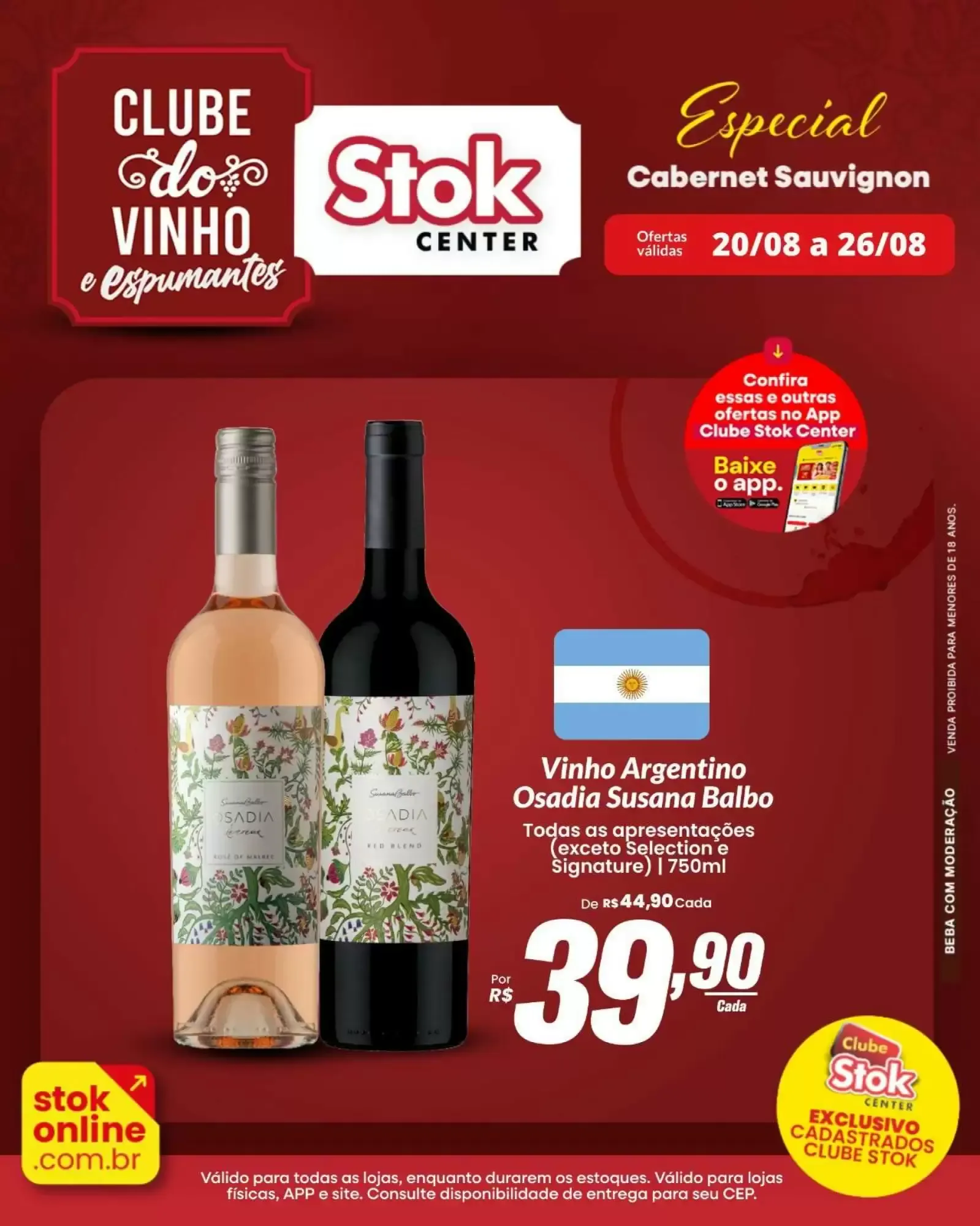 Encarte de Stok Center: Ofertas do Clube do Vinho e Espumantes - Cabernet Sauvignon 20 de agosto até 26 de agosto 2026 - Pagina 5
