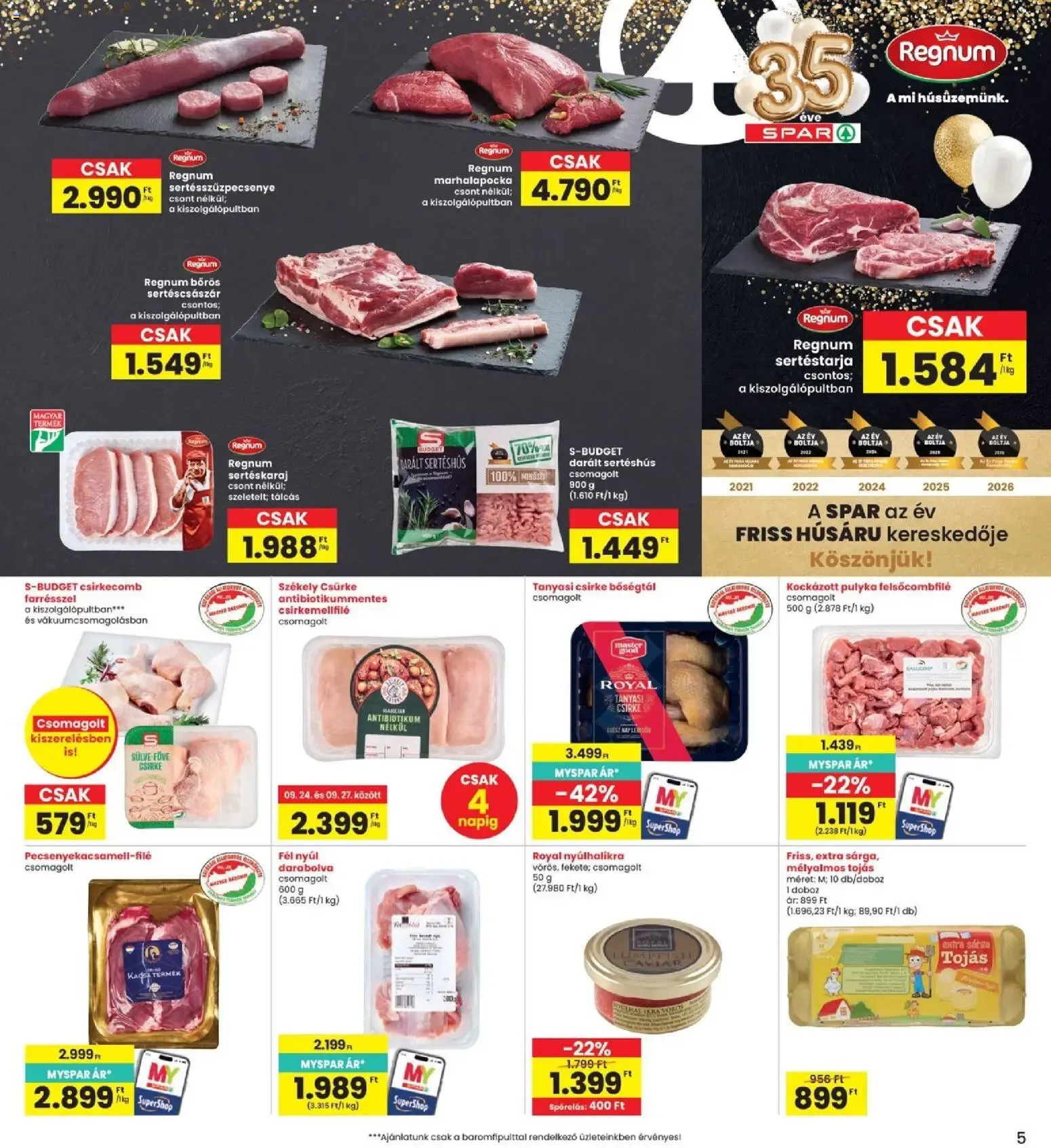 Katalógus Interspar akciós újság - 2026.09.24. -tól/töl > akció, lapozható szórólap 🛍️ szeptember 24.-tól szeptember 30.-ig 2026. - Oldal 5