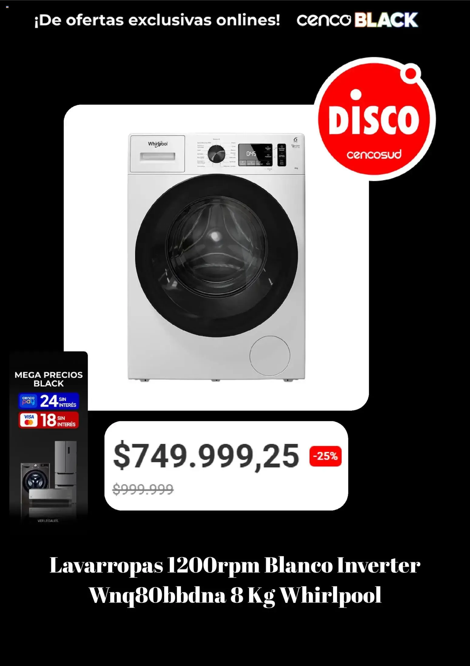 Ofertas de Disco - Cenco Black del 28/09/2026 - 04/10/2026 28 de septiembre al 4 de octubre 2026 - Página 2 del catálogo