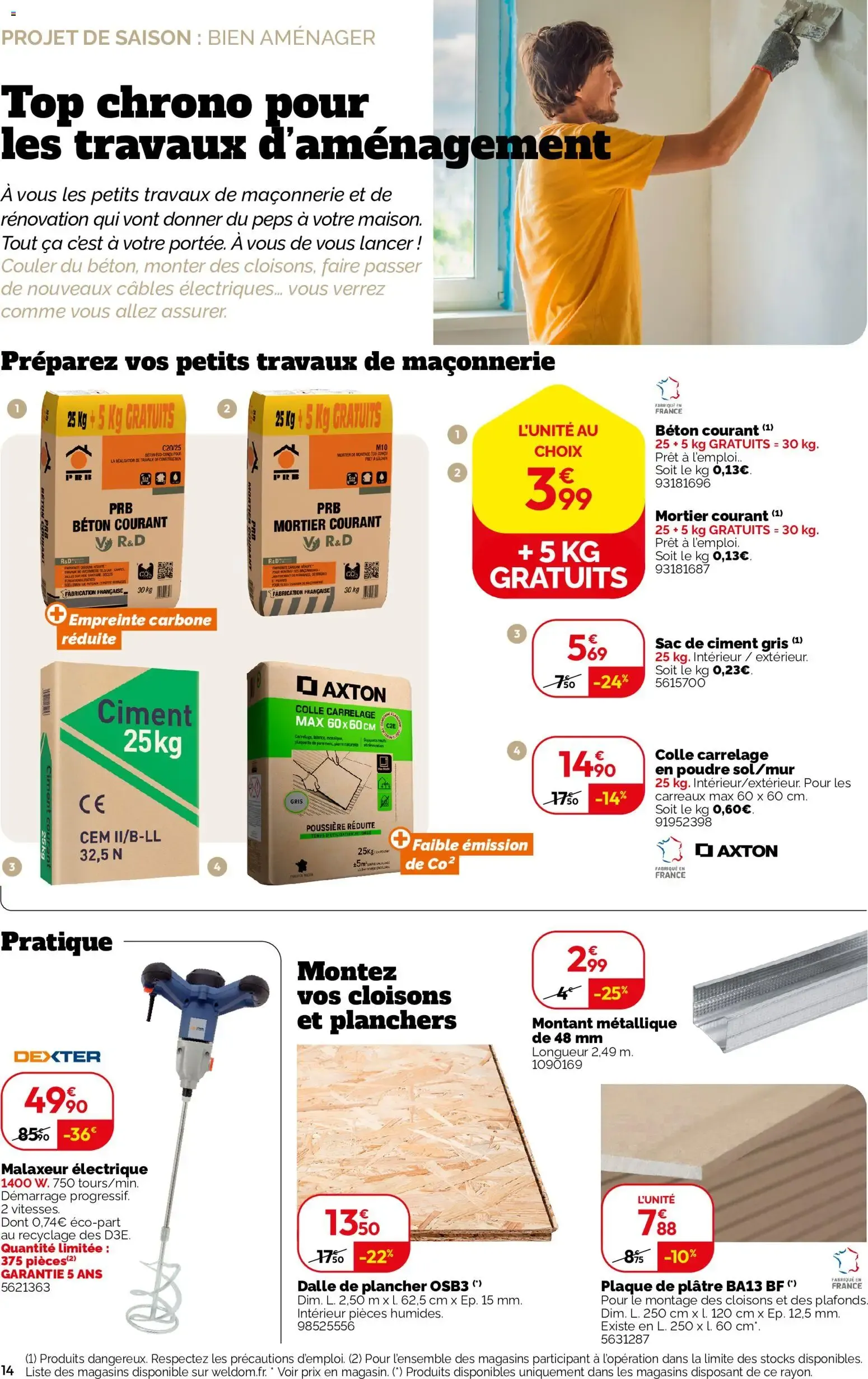 Weldom - Le festival des petits travaux du 24 juin au 21 juillet 2026 - Catalogue page 14