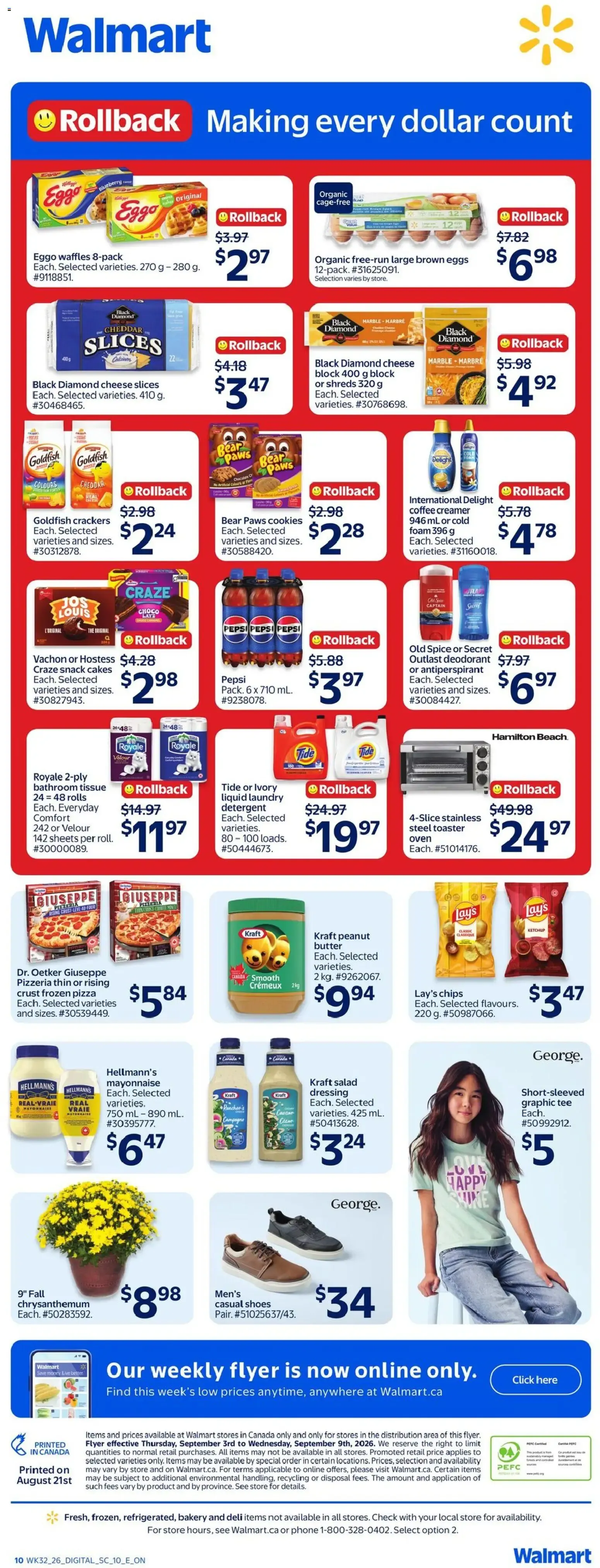 Walmart weekly flyer from Sep 3, 2026 > weekly specials & deals from September 3 to September 9 2026 - flyer page 2