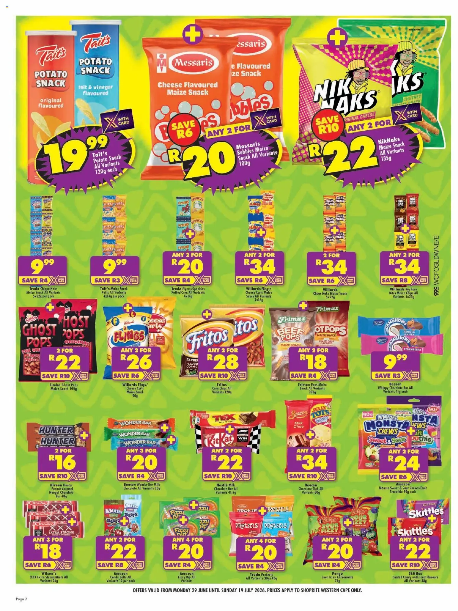 Shoprite Western Cape - Sweets Festival Savings (29/06/2026 - 19/07/2026) → Online Catalogue from 29 June to 19 July 2026 - Catalogue Page 2