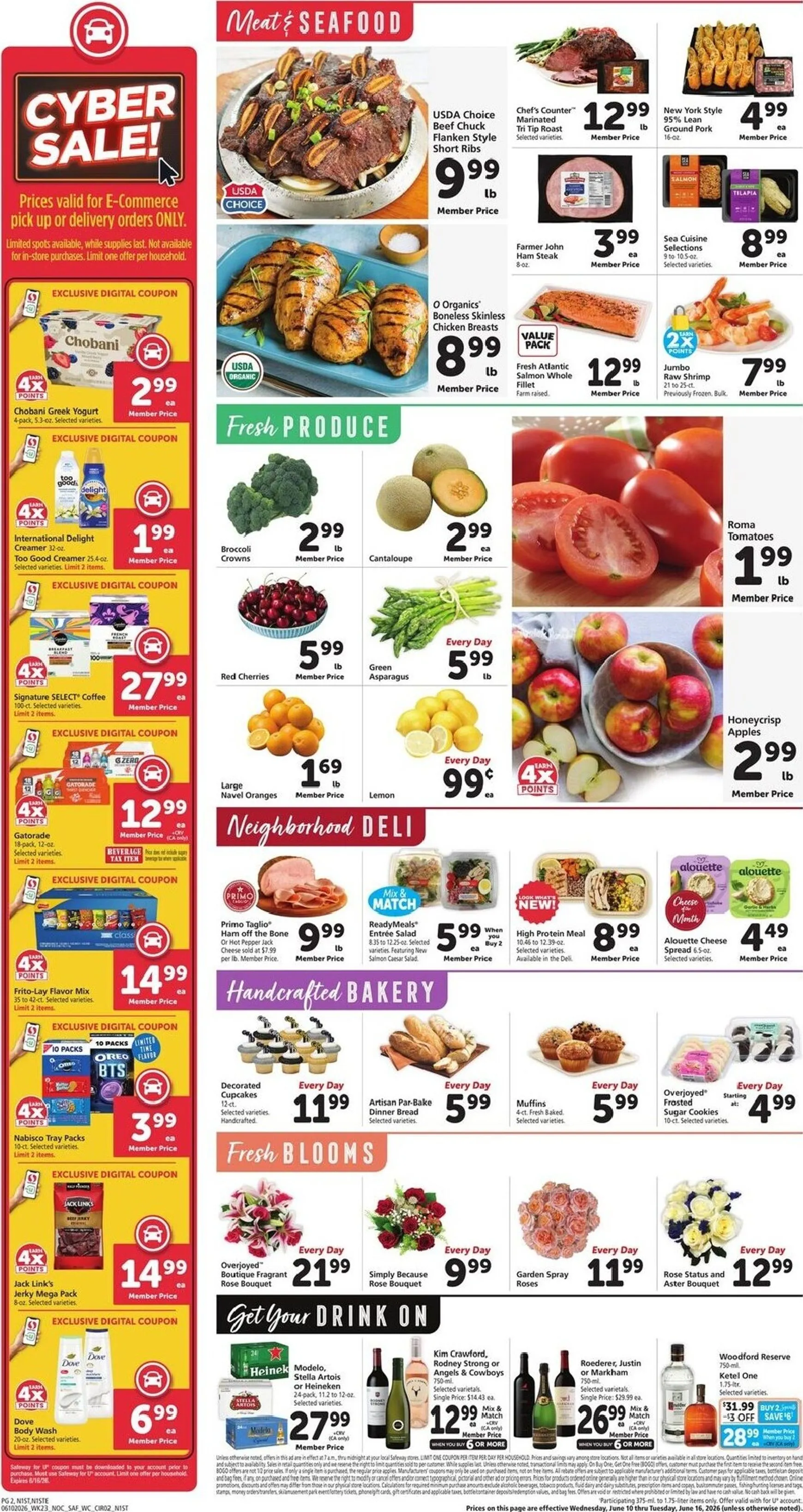 Weekly ad Current Safeway leaflet valid from Wednesday 06/10/2026 to Tuesday 06/16/2026 from June 10 to June 16 2026 - Page 2