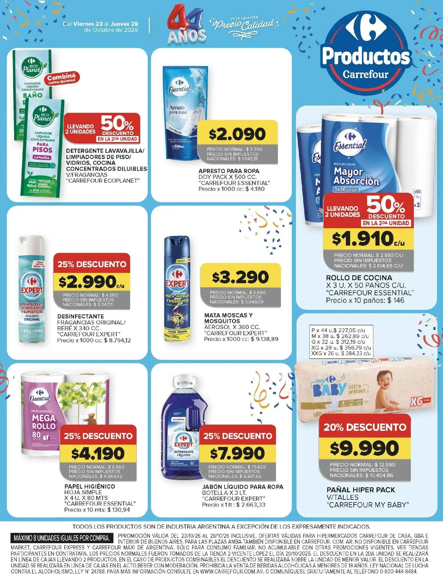 Ofertas de Carrefour: 4ta Semana de Festejos - 44 Años de Precio y Calidad 23 de octubre al 29 de octubre 2026 - Página 23 del catálogo