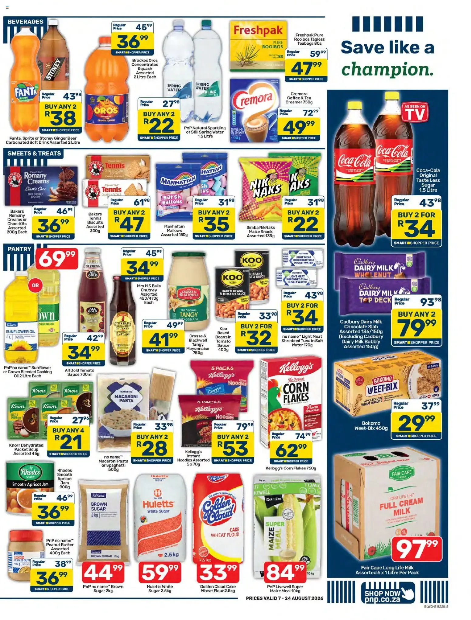 Pick n Pay - Save like a champion from 7 August to 24 August 2026 - Catalogue Page 4