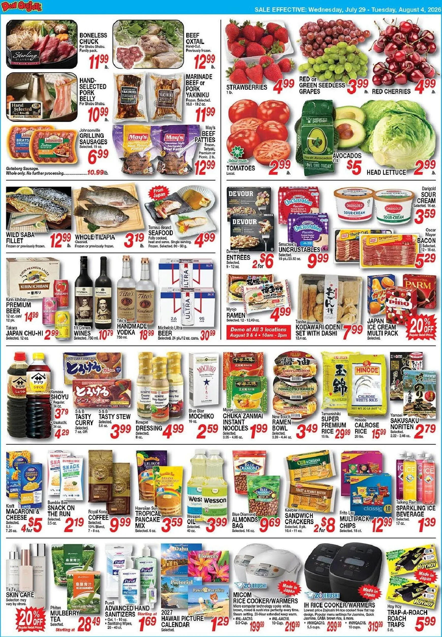 Weekly ad Don Quijote Leaflet from July 29 to August 4 2026 - Page 2
