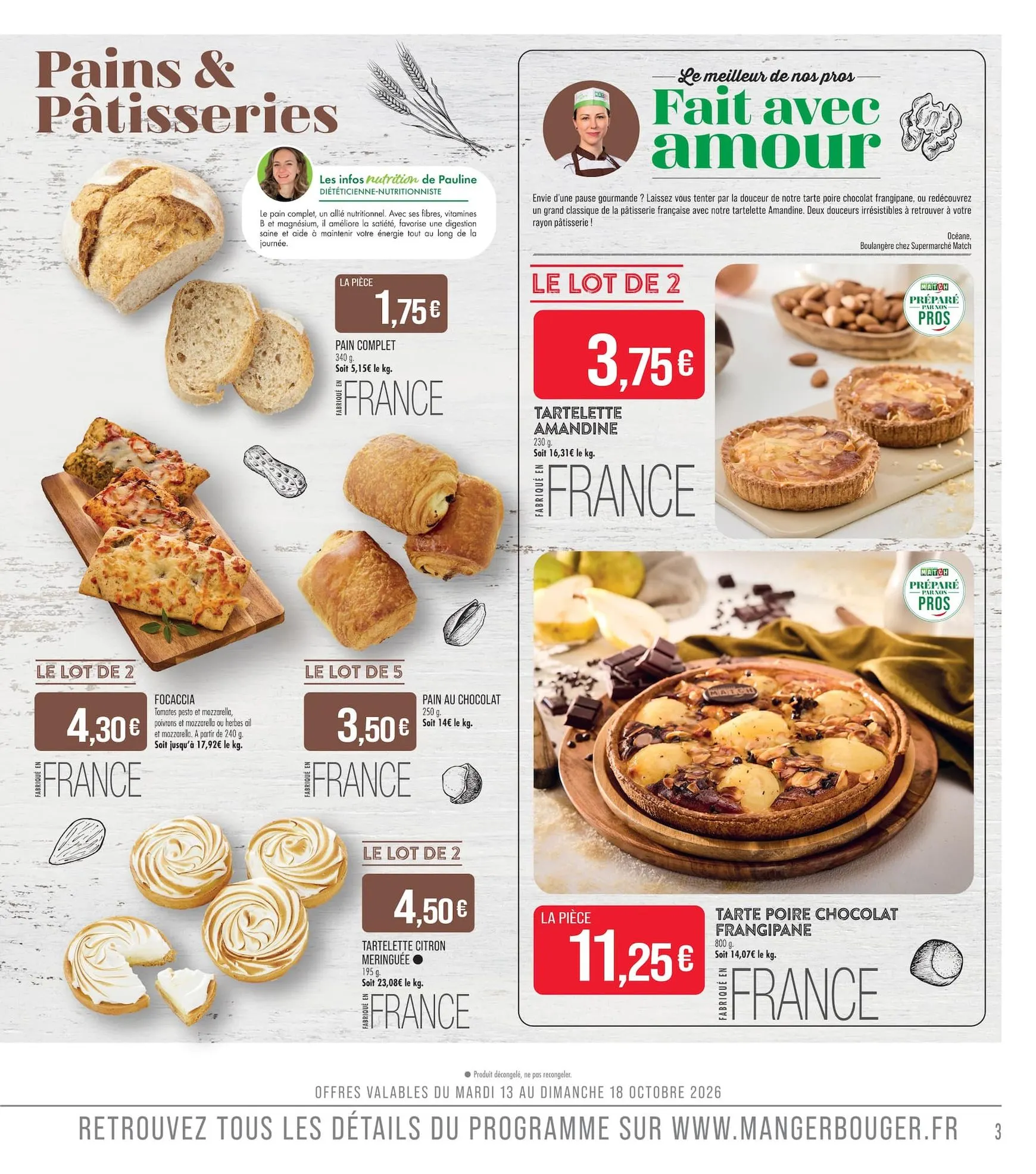 Current Match leaflet valid from du mardi 13/10/2026 to du dimanche 25/10/2026 du 13 octobre au 25 octobre 2026 - Catalogue page 3