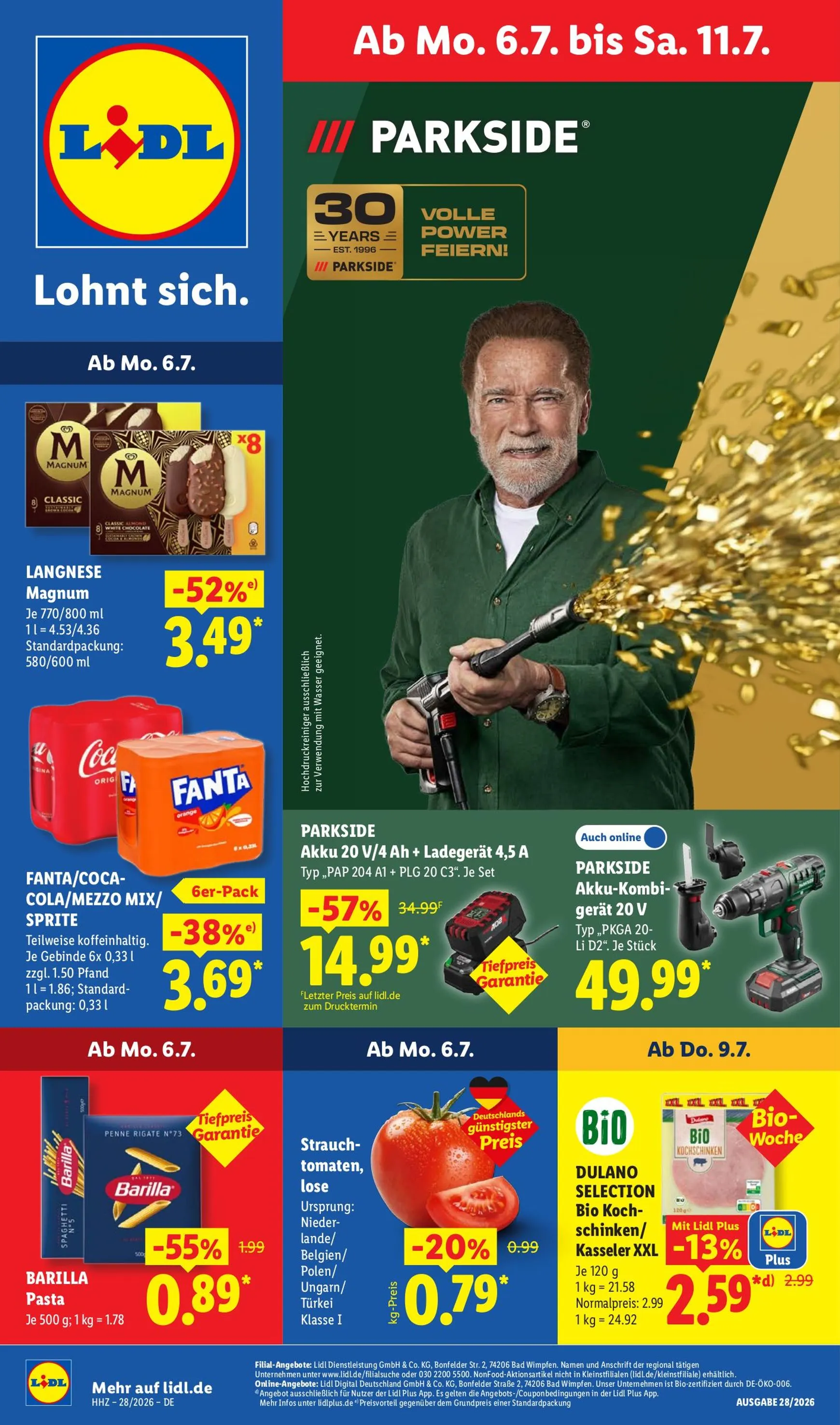 Lidl Prospekt nächste Woche – von Montag 06.07.2026 bis Samstag 11.07.2026