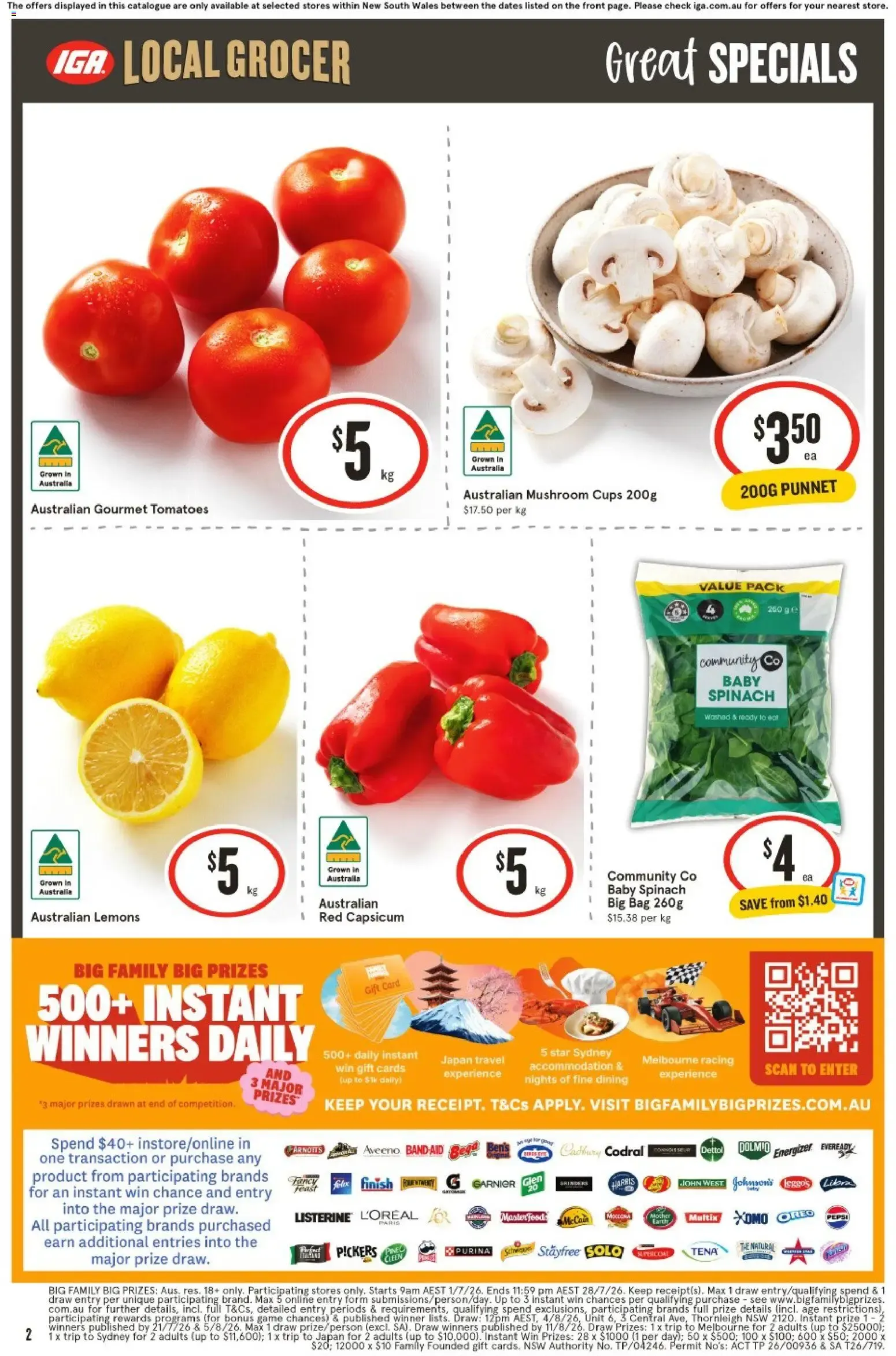 IGA Local Grocer - Big Family Big Prizes - Catalogue valid from 15 July to 21 July 2026 - page 2