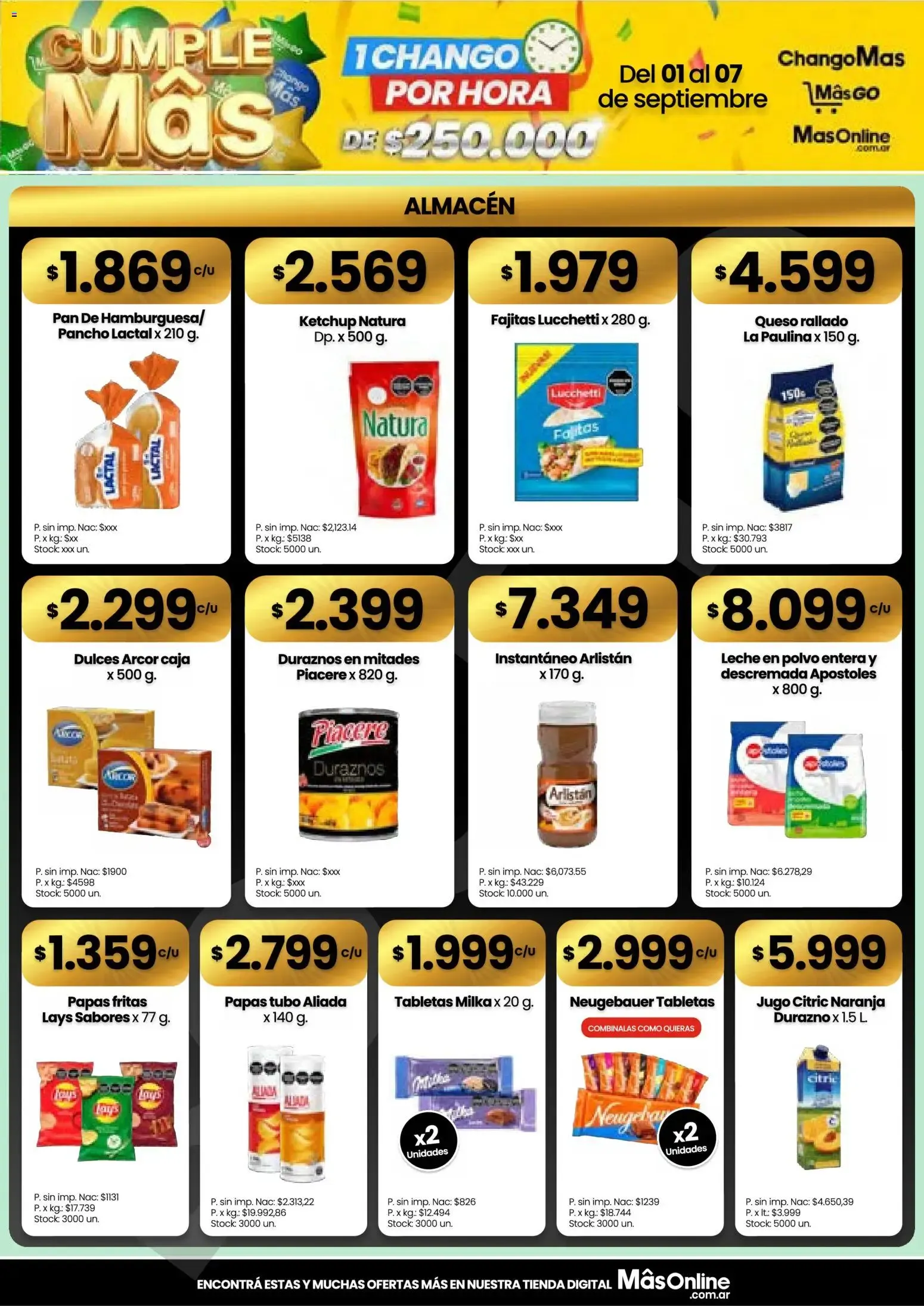 Ofertas de Changomas ofertas || del 01/09/2026 - 07/09/2026 || Catálogo 1 de septiembre al 7 de septiembre 2026 - Página 4 del catálogo