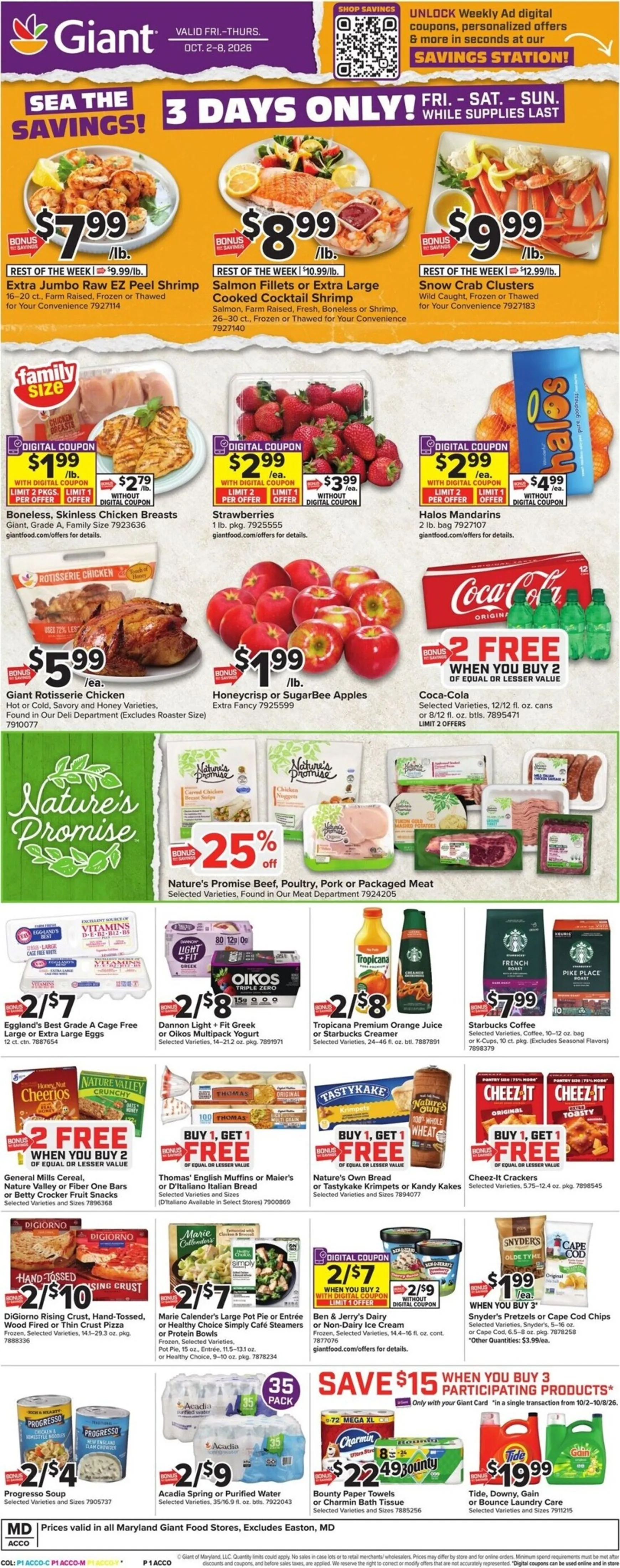 Current Giant leaflet valid from Friday 10/02/2026 to Thursday 10/08/2026