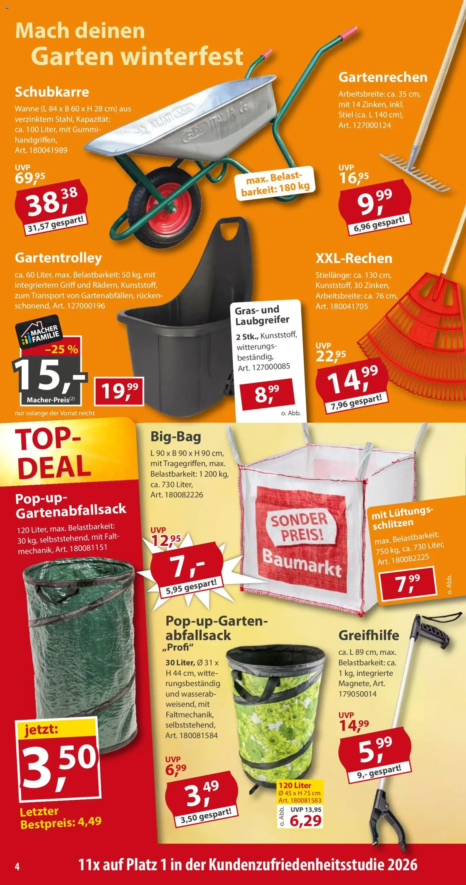 Sonderpreis Baumarkt Prospekt (ab 03.10.2026) zum Blättern von 3. Oktober bis 9. Oktober 2026 - Prospekt seite 4