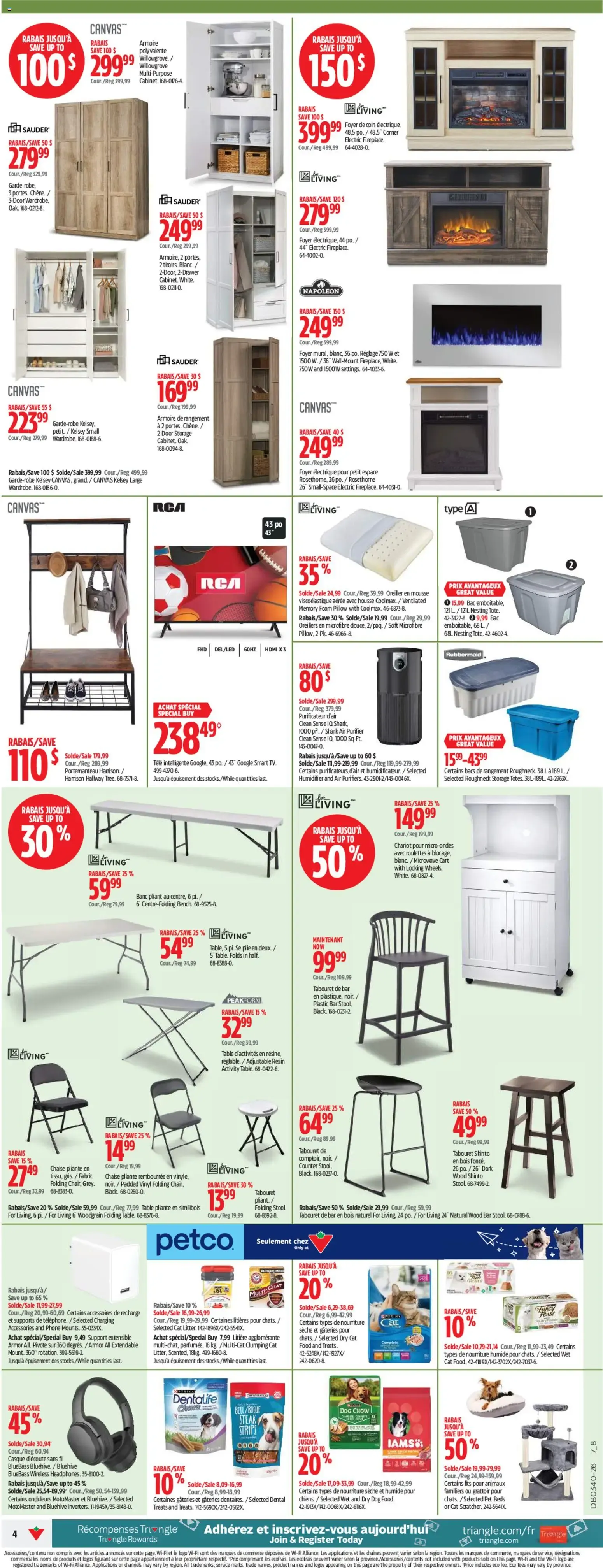 Canadian Tire circulaire from Oct 1, 2026 > weekly specials & deals from October 1 to October 7 2026 - flyer page 4