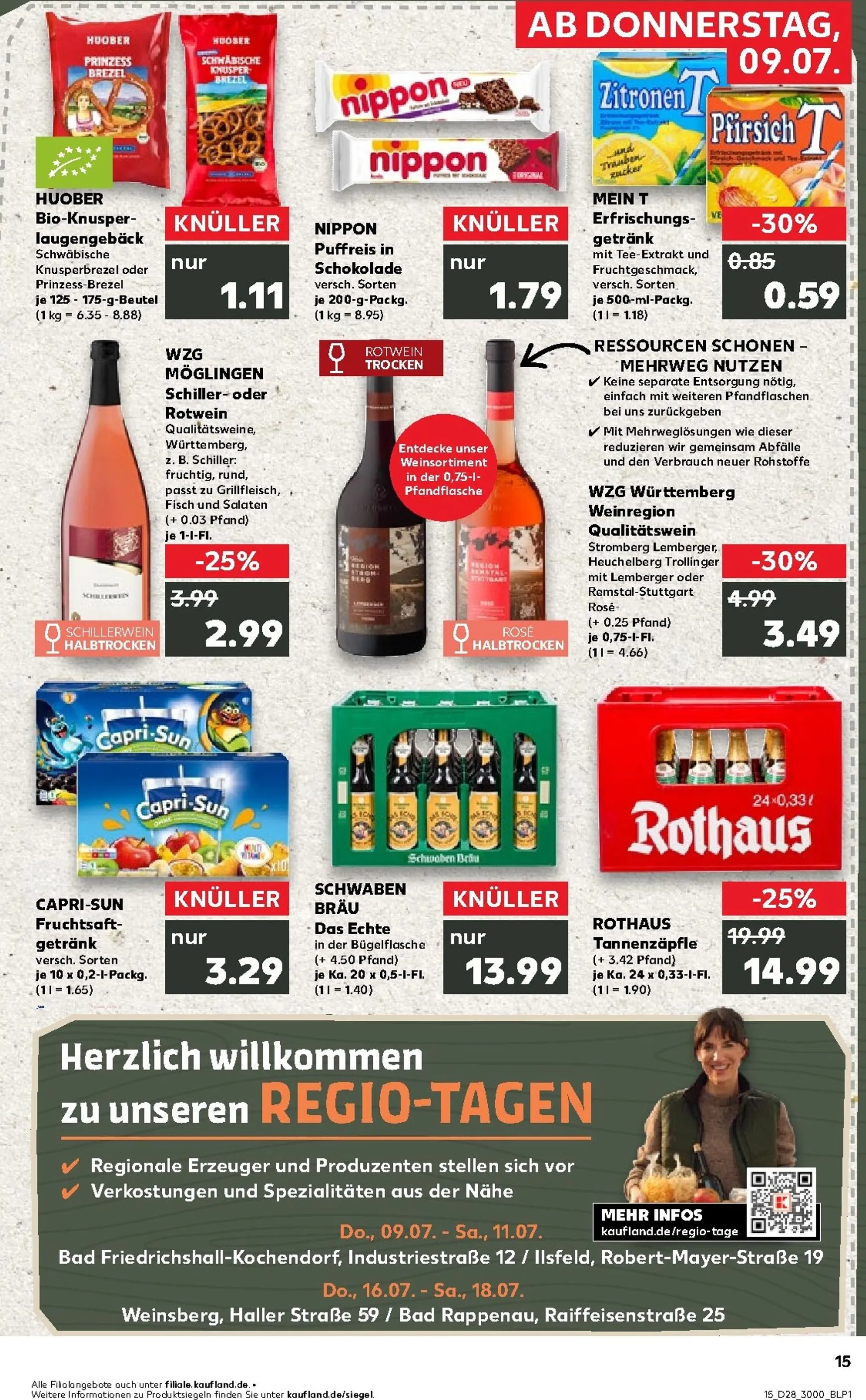 Kaufland Prospekt nächste Woche – von Donnerstag 09.07.2026 bis Mittwoch 15.07.2026 von 9. Juli bis 15. Juli 2026 - Prospekt seite 15