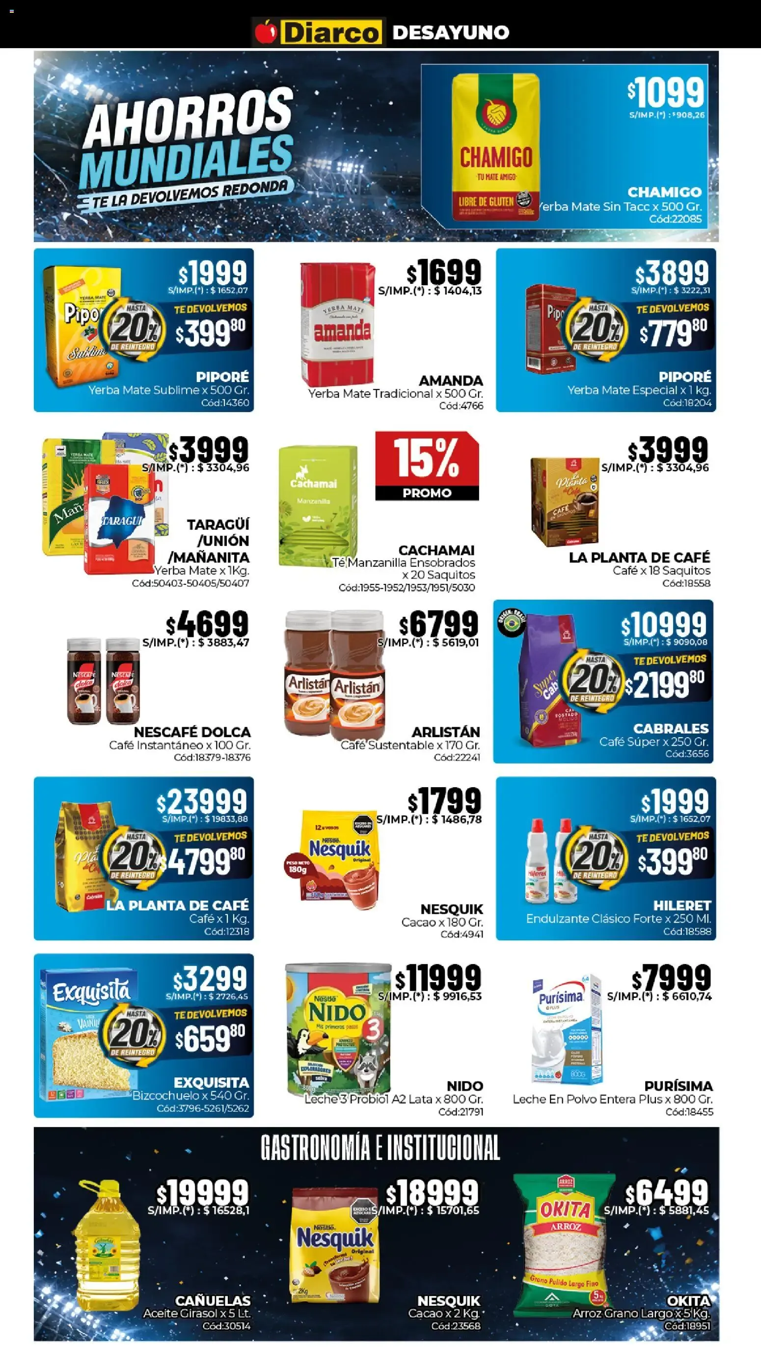 Ofertas de Diarco Ahorros Mundiales 22 de junio al 26 de junio 2026 - Página 4 del catálogo