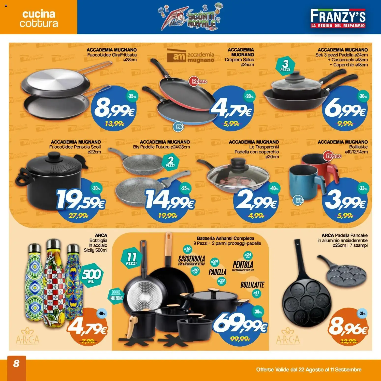 Franzy's Sconti Royale - La Regina del Risparmio da 22 agosto a 11 settembre di 2026 - Pagina del volantino 8