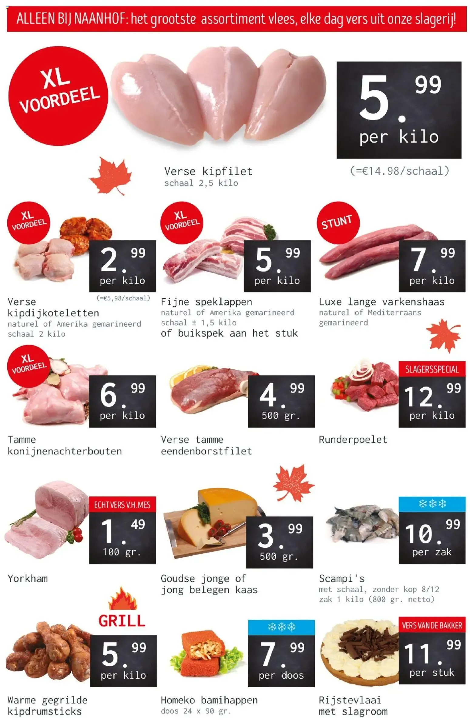 Naanhof: el mayor surtido de carne fresca van 28 september tot 3 oktober 2026 - Folder pagina 1