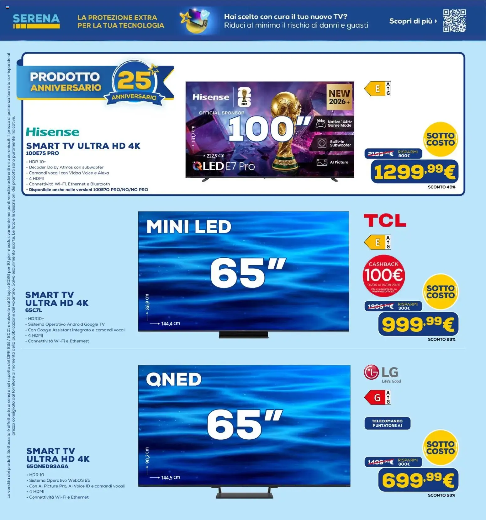 Euronics SOTTO COSTO - Dal 3 al 12 Luglio da 3 luglio a 12 luglio di 2026 - Pagina del volantino 14