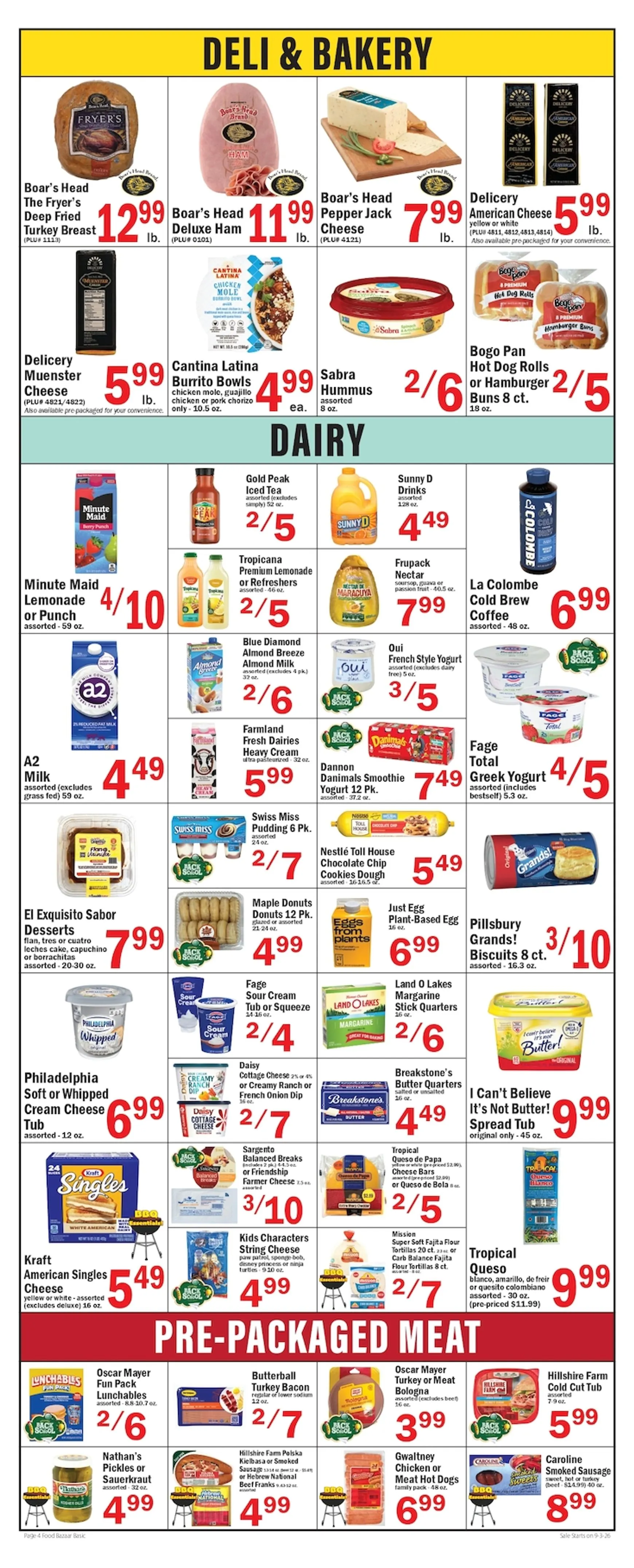 Weekly ad Food Bazaar Labor Day Sale from September 3 to September 9 2026 - Page 4
