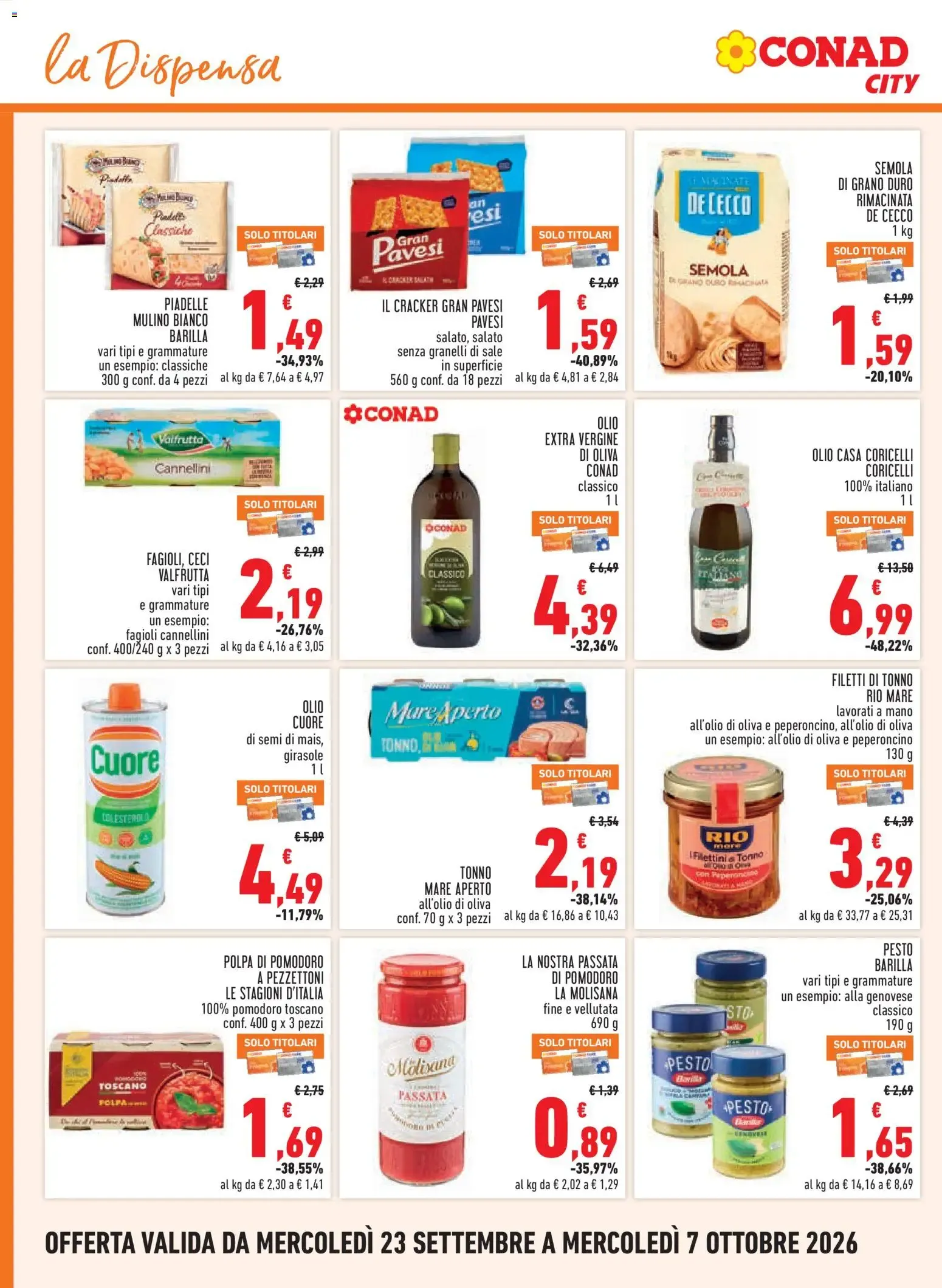 Volantino Conad City: Taglio Netto da 23 settembre a 7 ottobre di 2026 - Pagina del volantino 10