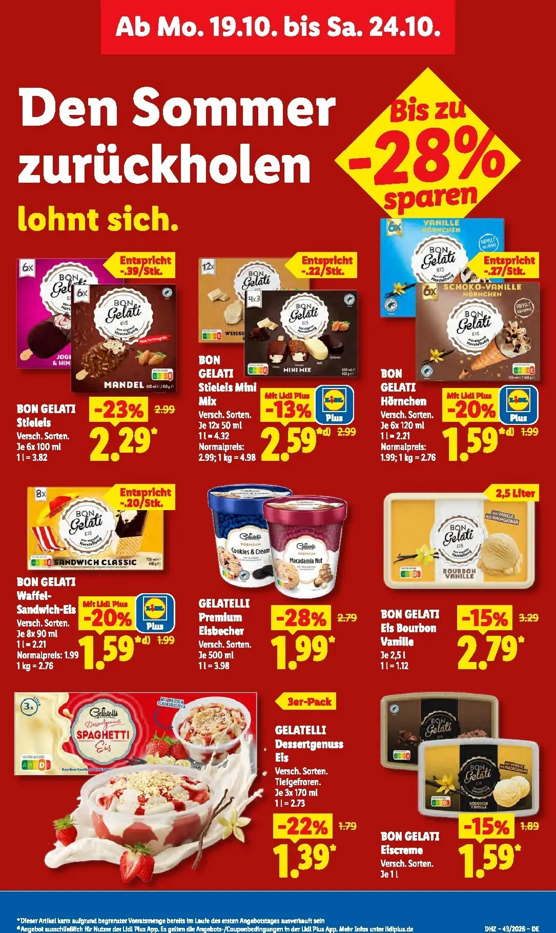 Lidl Prospekt – von Montag 19.10.2026 bis Samstag 24.10.2026 von 19. Oktober bis 24. Oktober 2026 - Prospekt seite 26