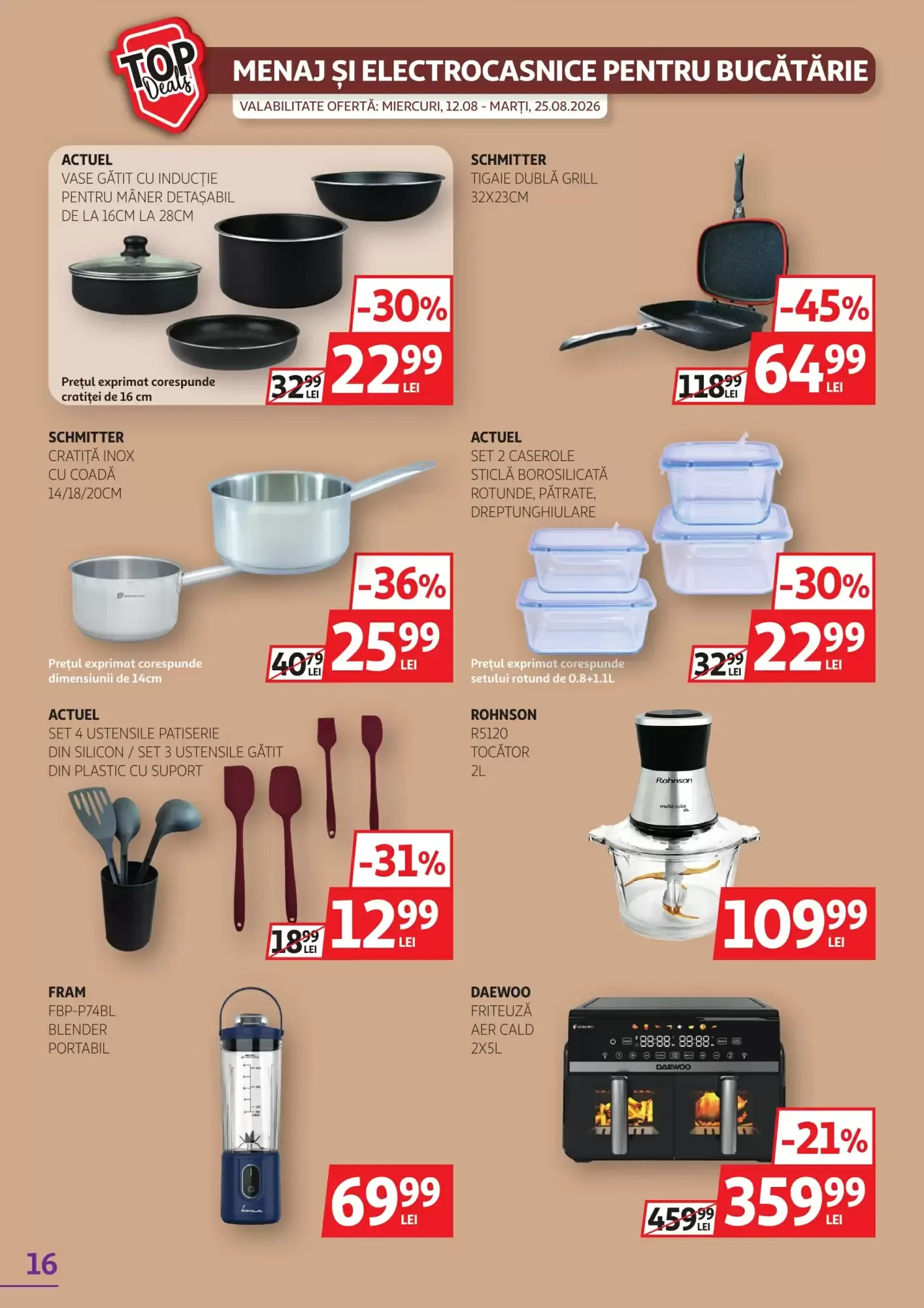 Catalog Noile oferte miercuri, 12.08 - marți, 25.08.2026 de la 12 august până la 25 august 2026 - Revista Pagina 16