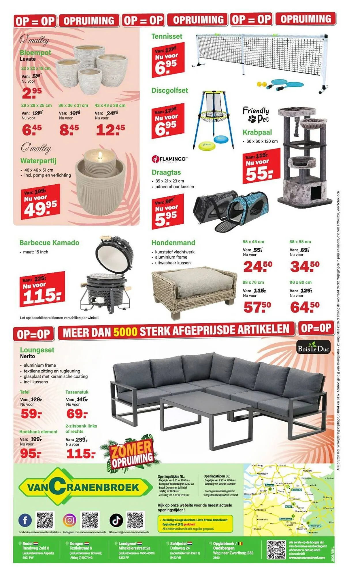 Showroom Leegverkoop Van Cranenbroek van 10 augustus tot 29 augustus 2026 - Folder pagina 4