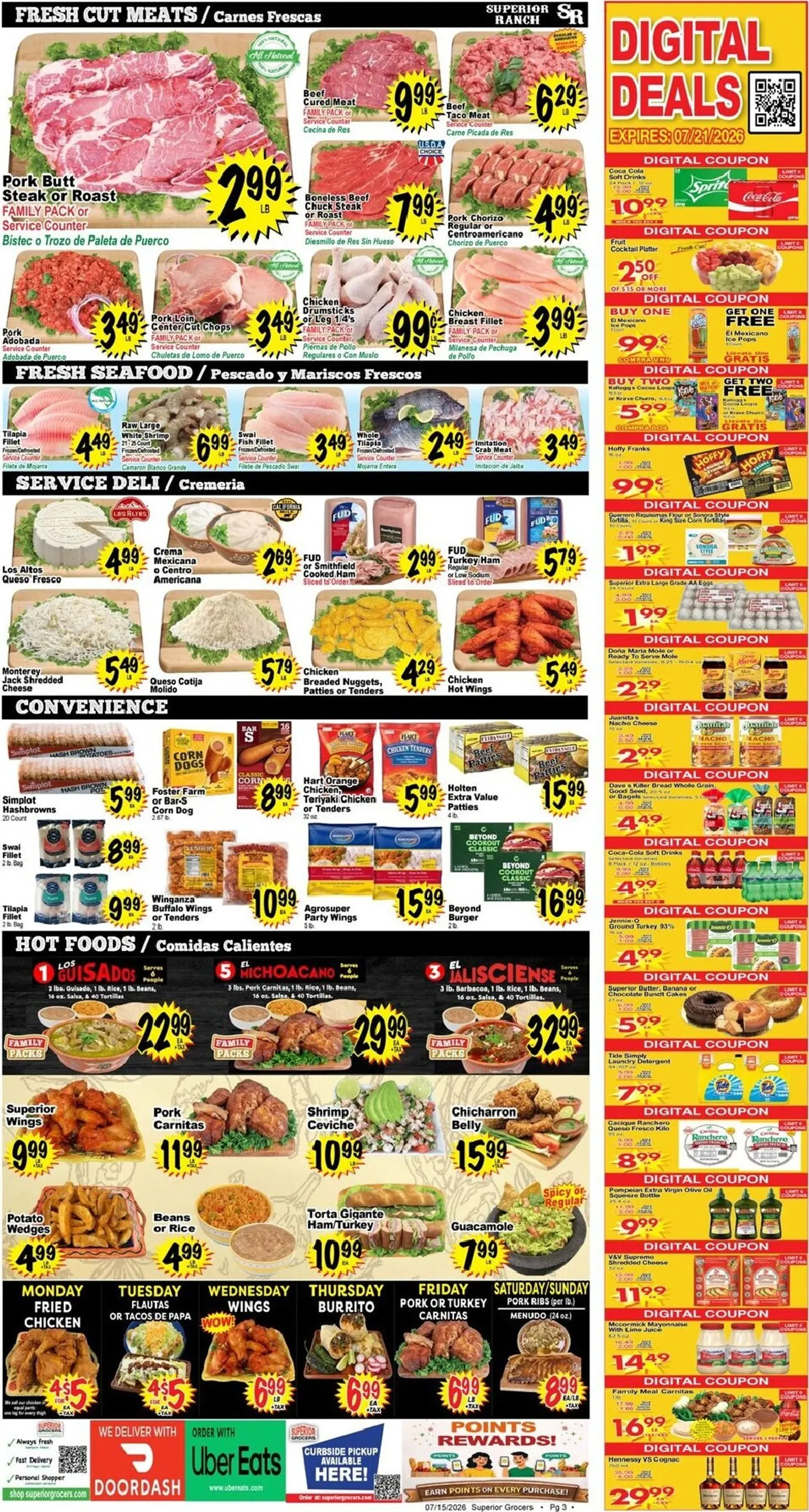 Weekly ad Current Superior Grocers leaflet valid from Wednesday 07/15/2026 to Tuesday 07/21/2026 from July 15 to July 21 2026 - Page 3
