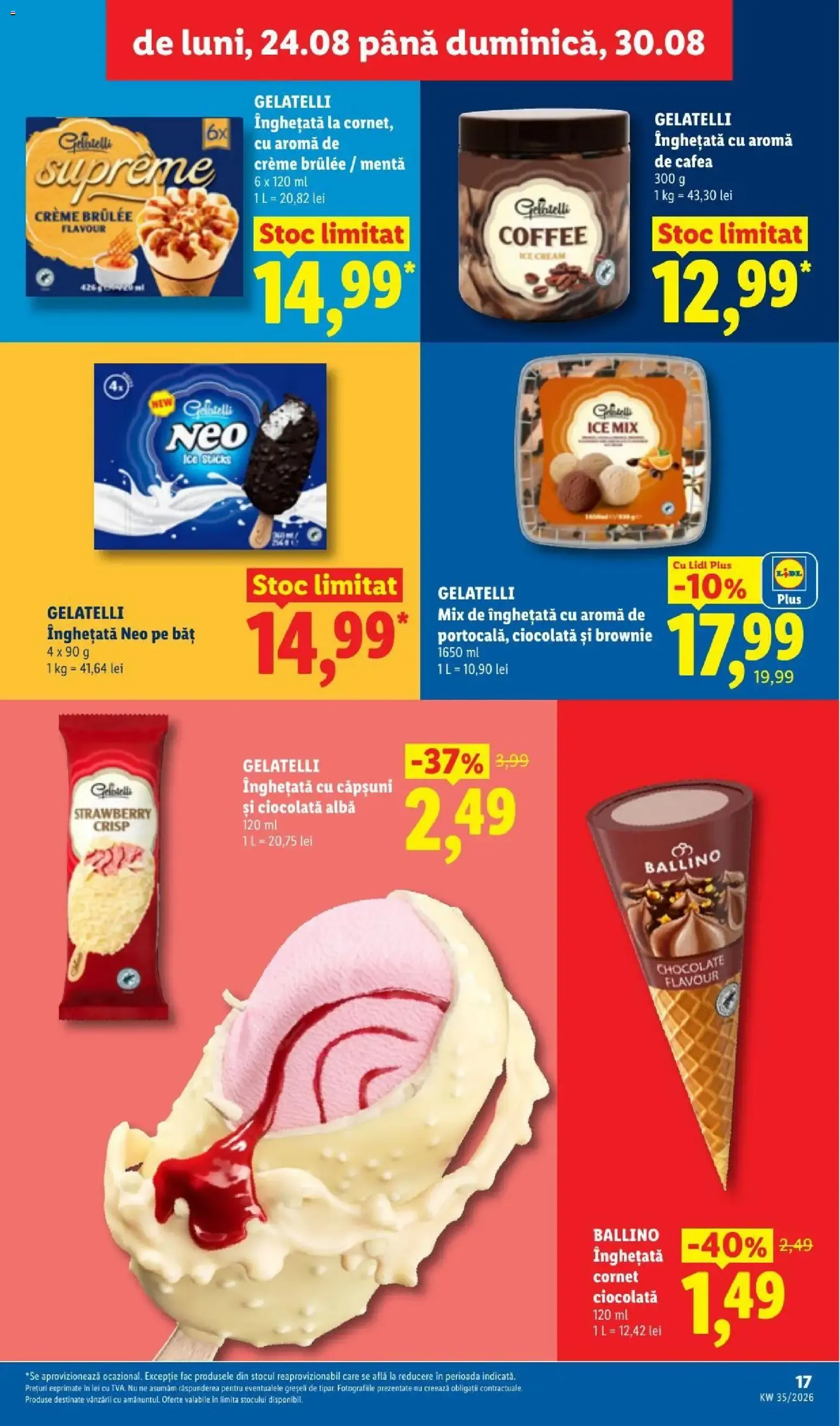 Catalog LIDL: Ieftin și înainte, și după ziua de salariu (Ofertas del 24 al 30 de agosto de 2026) de la 24 august până la 30 august 2026 - Revista Pagina 17