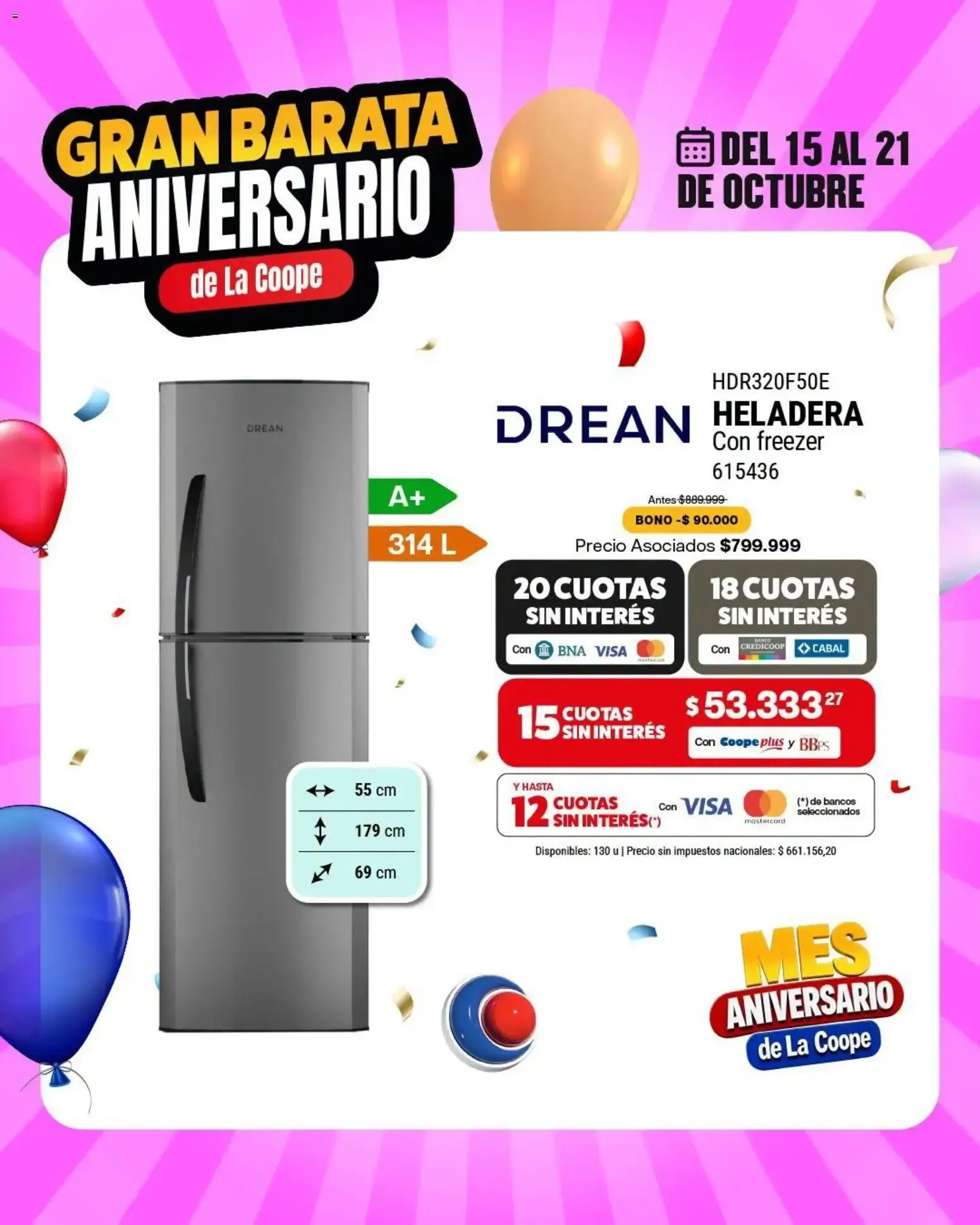 Ofertas de Gran Barata Aniversario de La Coope 15 de octubre al 21 de octubre 2026 - Página 10 del catálogo