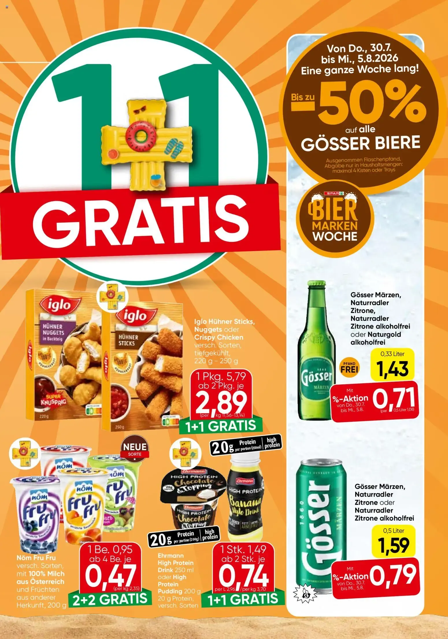 Eurospar Flugblatt von 30.07.2026 - Aktuelle Angebote von 30. Juli bis 12. August 2026 - Flugblätt seite 9