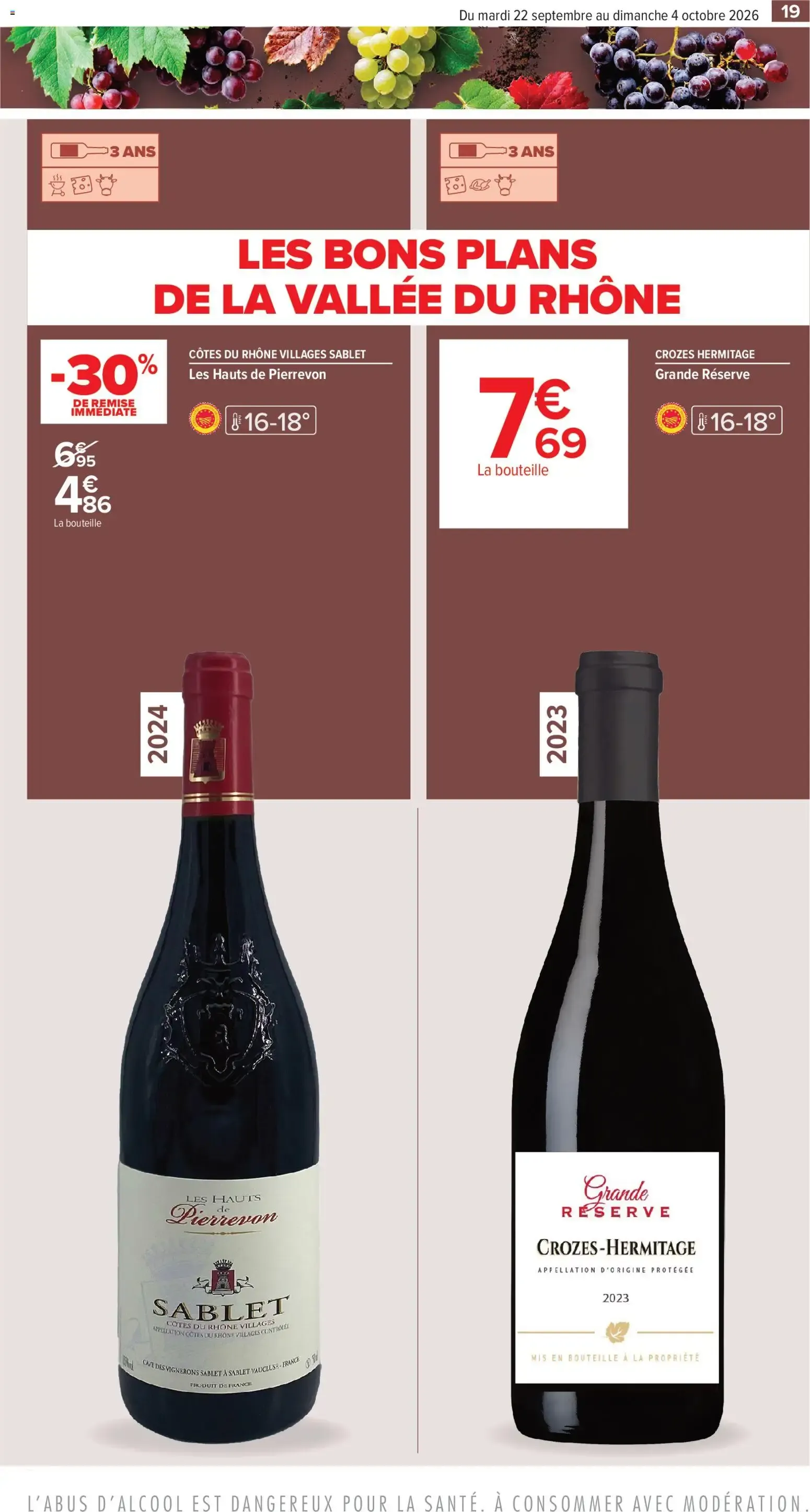Carrefour contact Foire aux Vins: Le goût des bons plans du 22 septembre au 4 octobre 2026 - Catalogue page 19