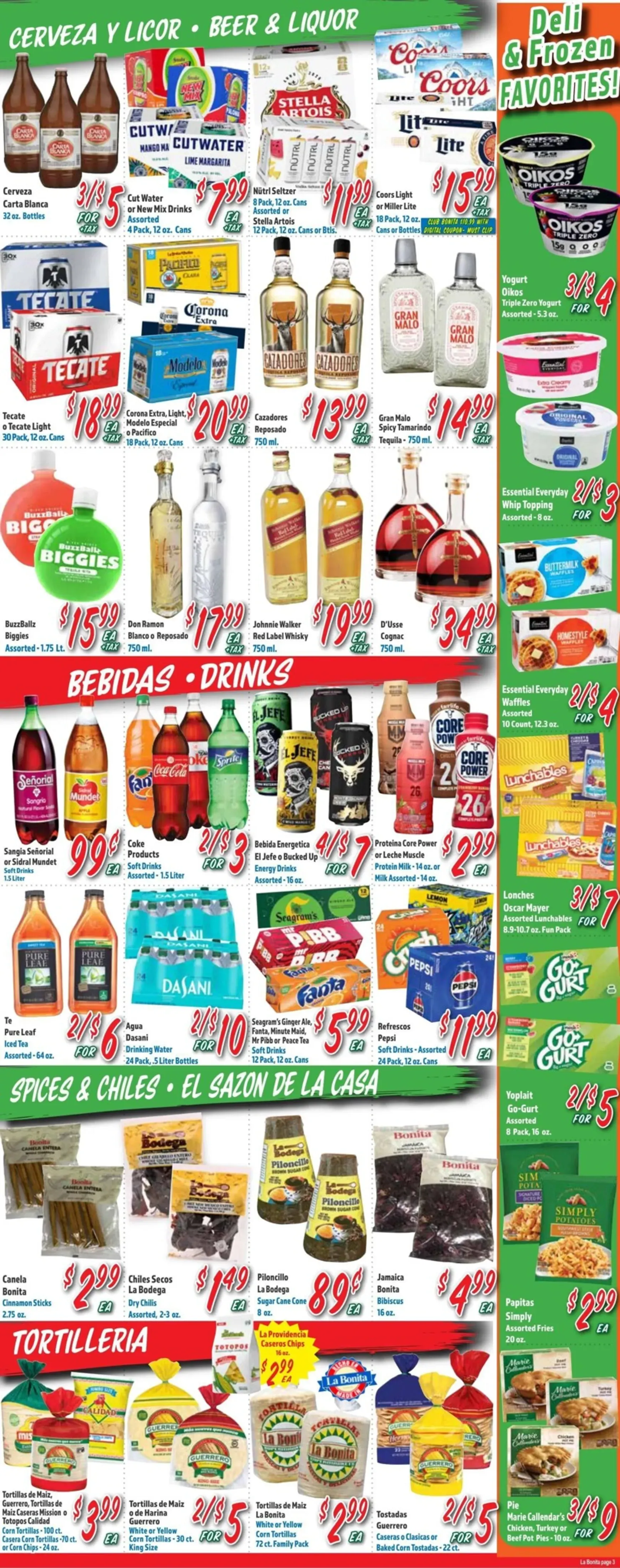 Weekly ad Current La Bonita leaflet valid from Wednesday 10/07/2026 to Tuesday 10/13/2026 from October 7 to October 13 2026 - Page 3