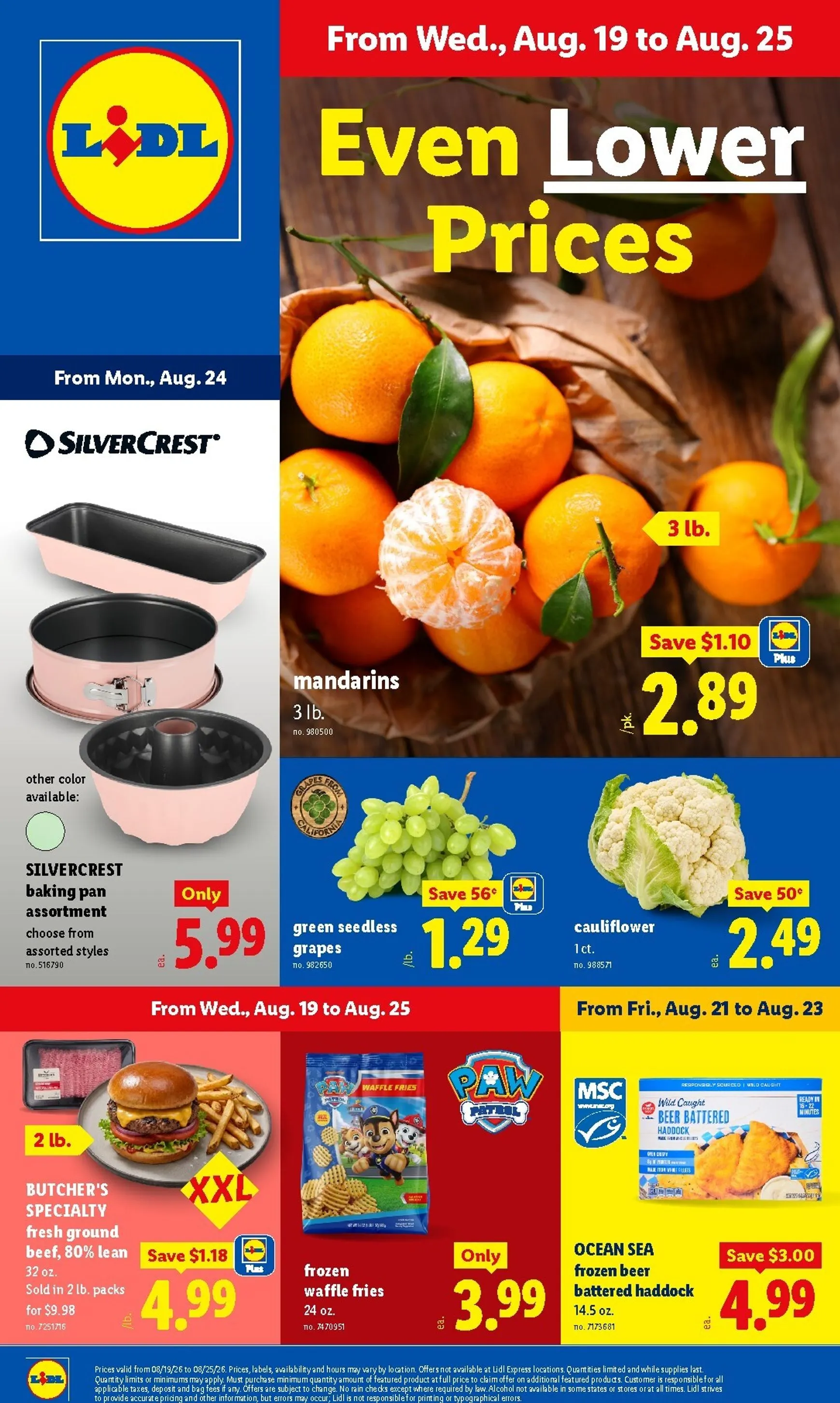 Weekly promotion Current Lidl leaflet valid from Wednesday 08/19/2026 to Tuesday 08/25/2026 spanning from August 19 to August 25 2026 - Page 1 for Catalogue 365