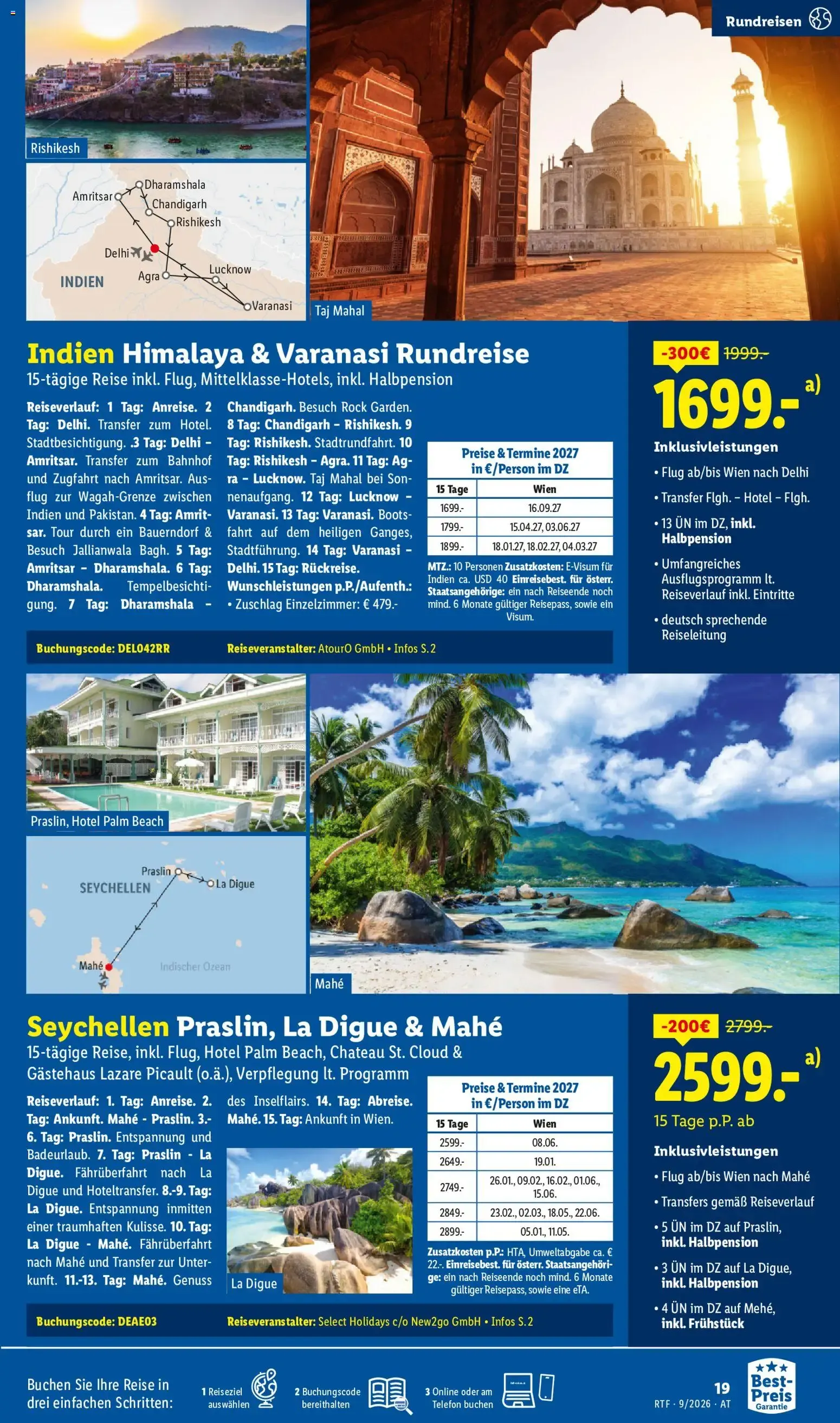 Traumurlaub zum Best-Preis buchen lohnt sich. von 12. September bis 15. Oktober 2026 - Flugblätt seite  19