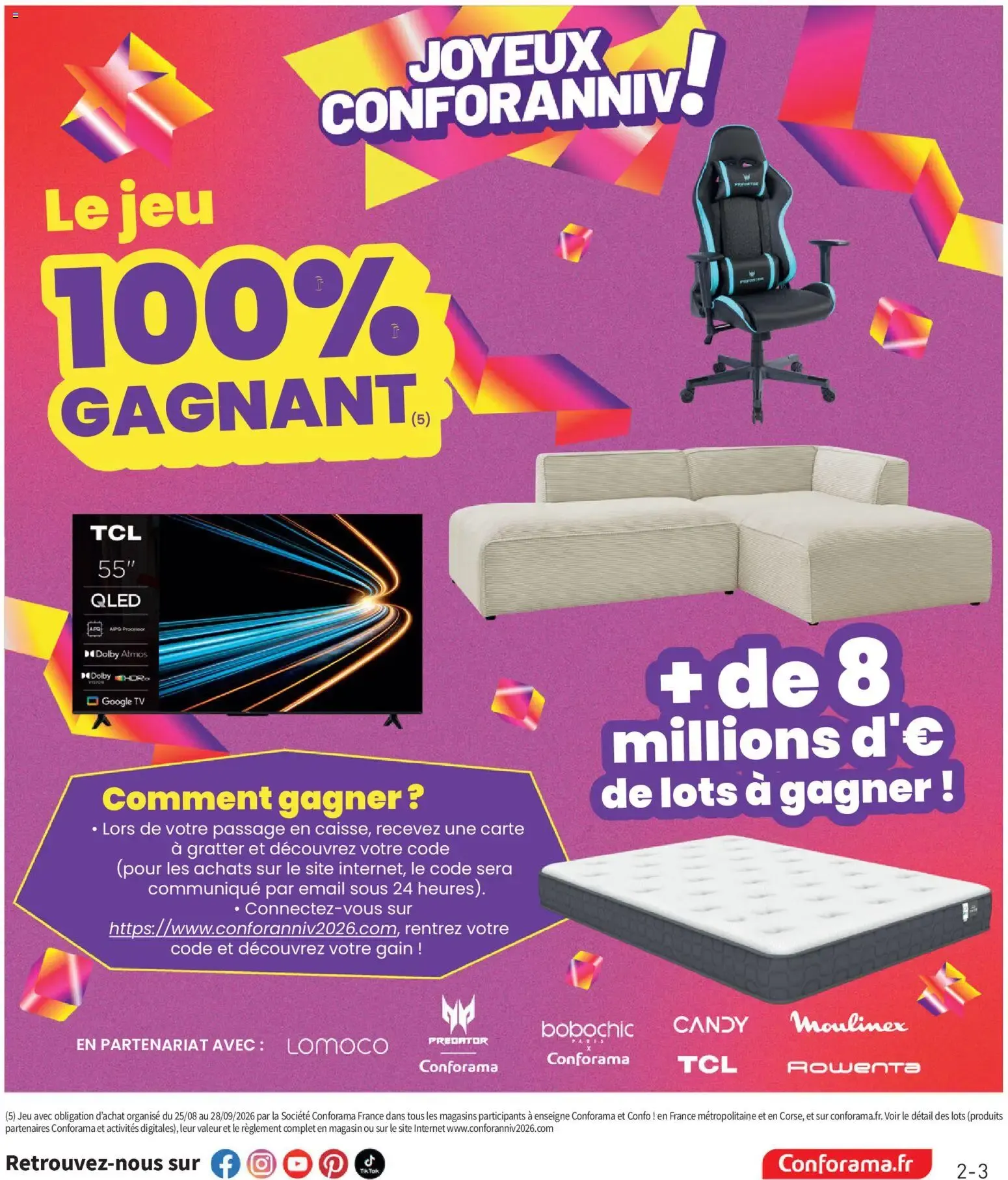 Conforama catalogue à partir du 25/08/2026 - promo en ligne du 25 août au 28 septembre 2026 - Catalogue page 3
