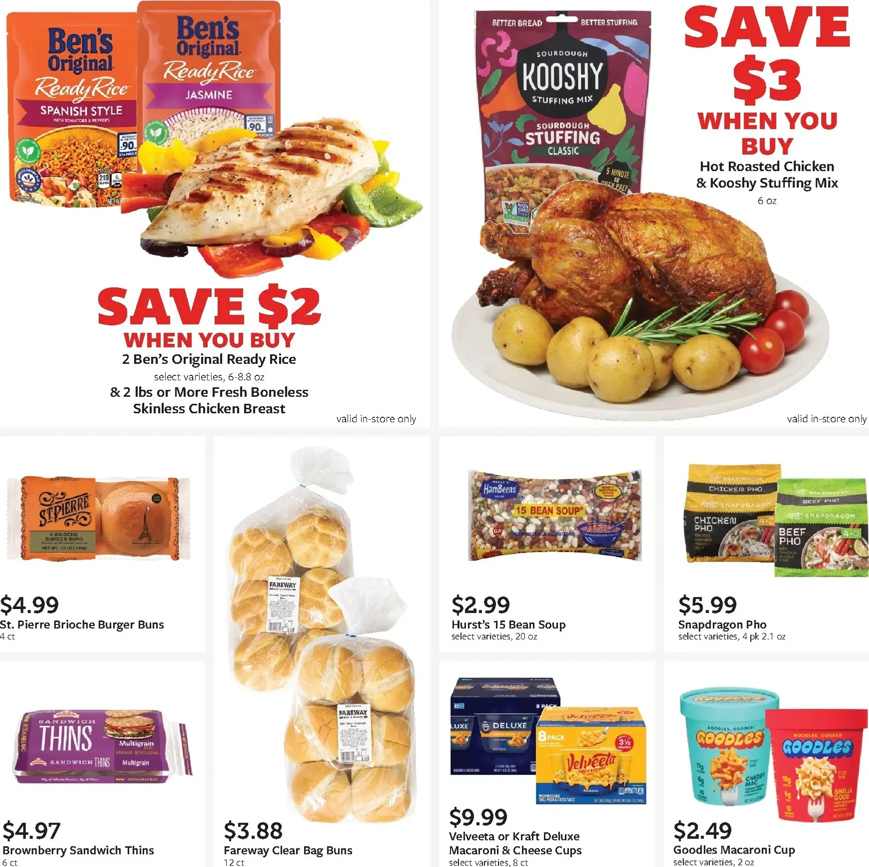Weekly promotion Current Fareway - Score Big on Flavor leaflet valid from Monday 08/31/2026 to Saturday 09/26/2026 spanning from August 31 to September 26 2026 - Page 13 for Catalogue 365