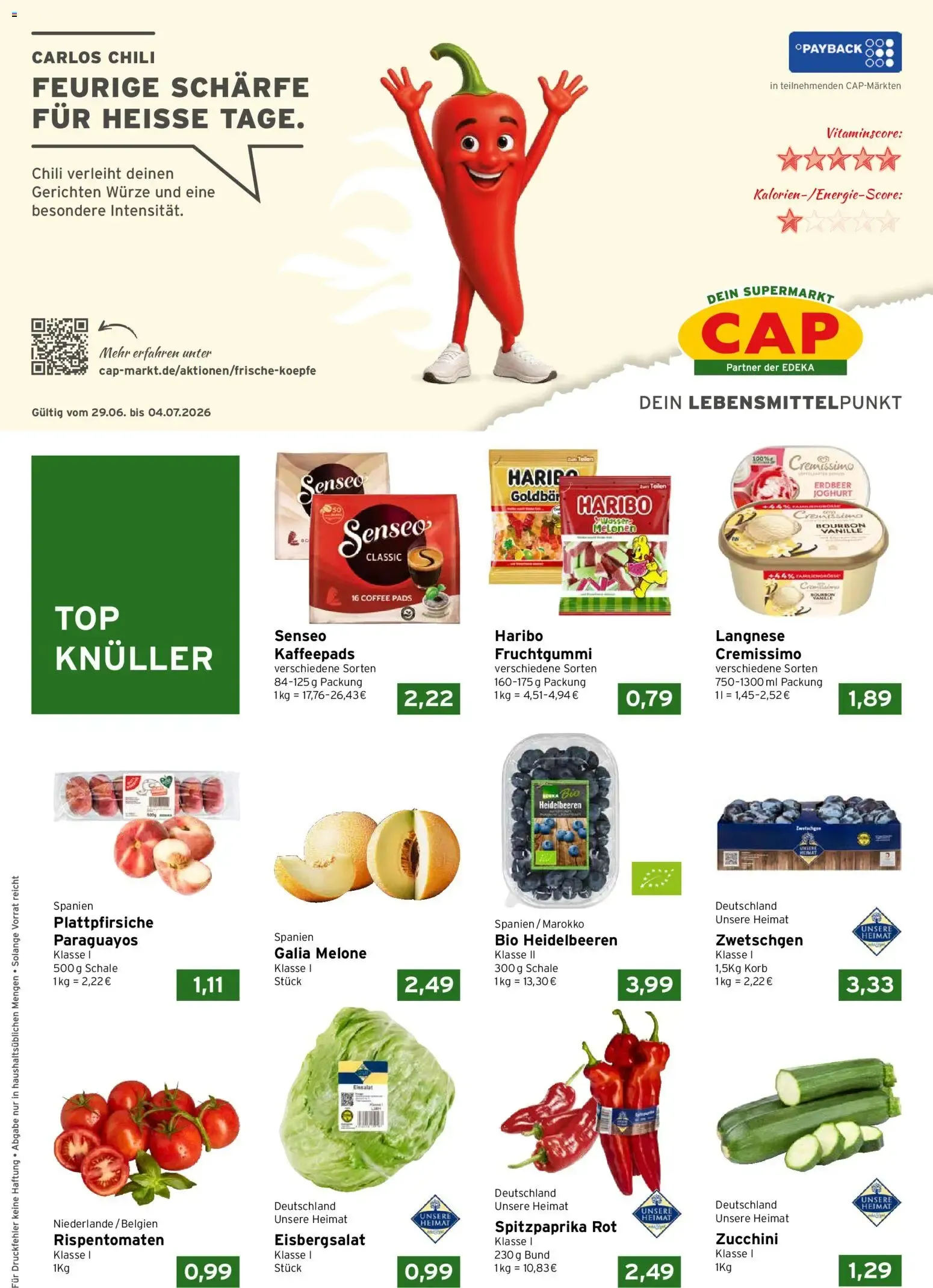 CAP Markt Prospekt (ab 29.06.2026) zum Blättern von 29. Juni bis 4. Juli 2026 - Prospekt seite 1
