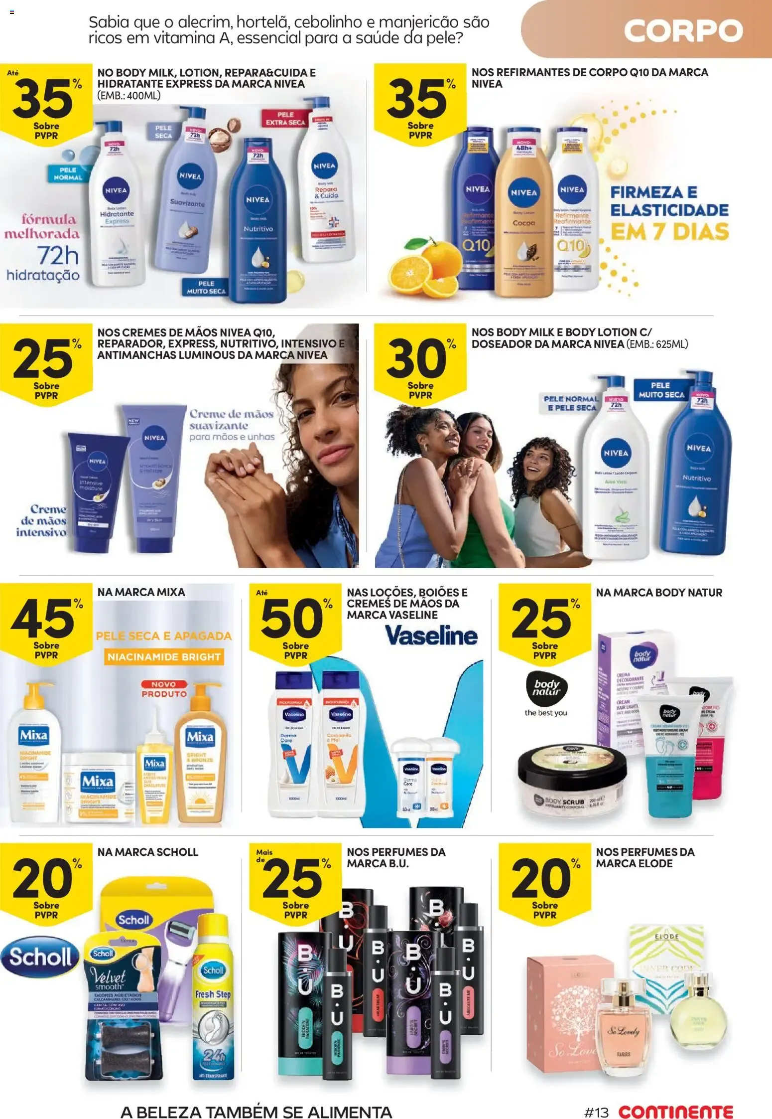 Folheto Continente Beleza Receita perfeita para um cuidado total » de 18/08/2026 - 30/08/2026 de 18 de agosto até 30 de agosto 2026 - Pagina 13
