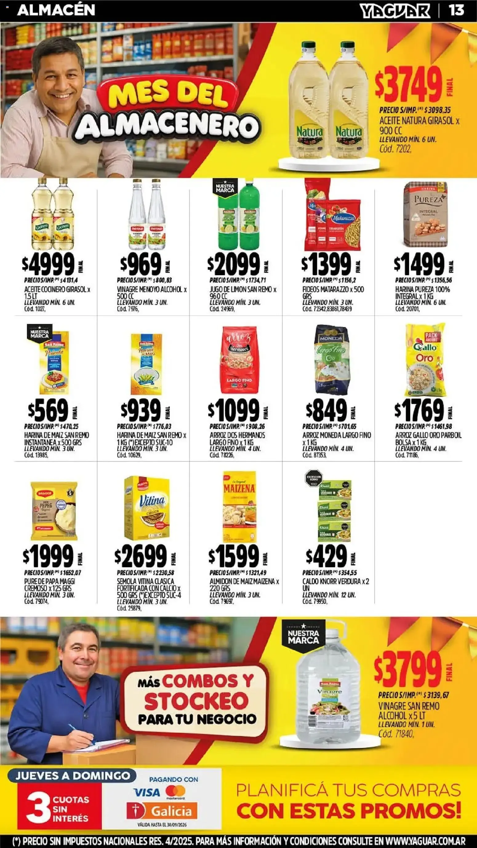 Ofertas de Yaguar - Oferta Semanal Chaco del 21/09/2026 - 26/09/2026 21 de septiembre al 26 de septiembre 2026 - Página 13 del catálogo