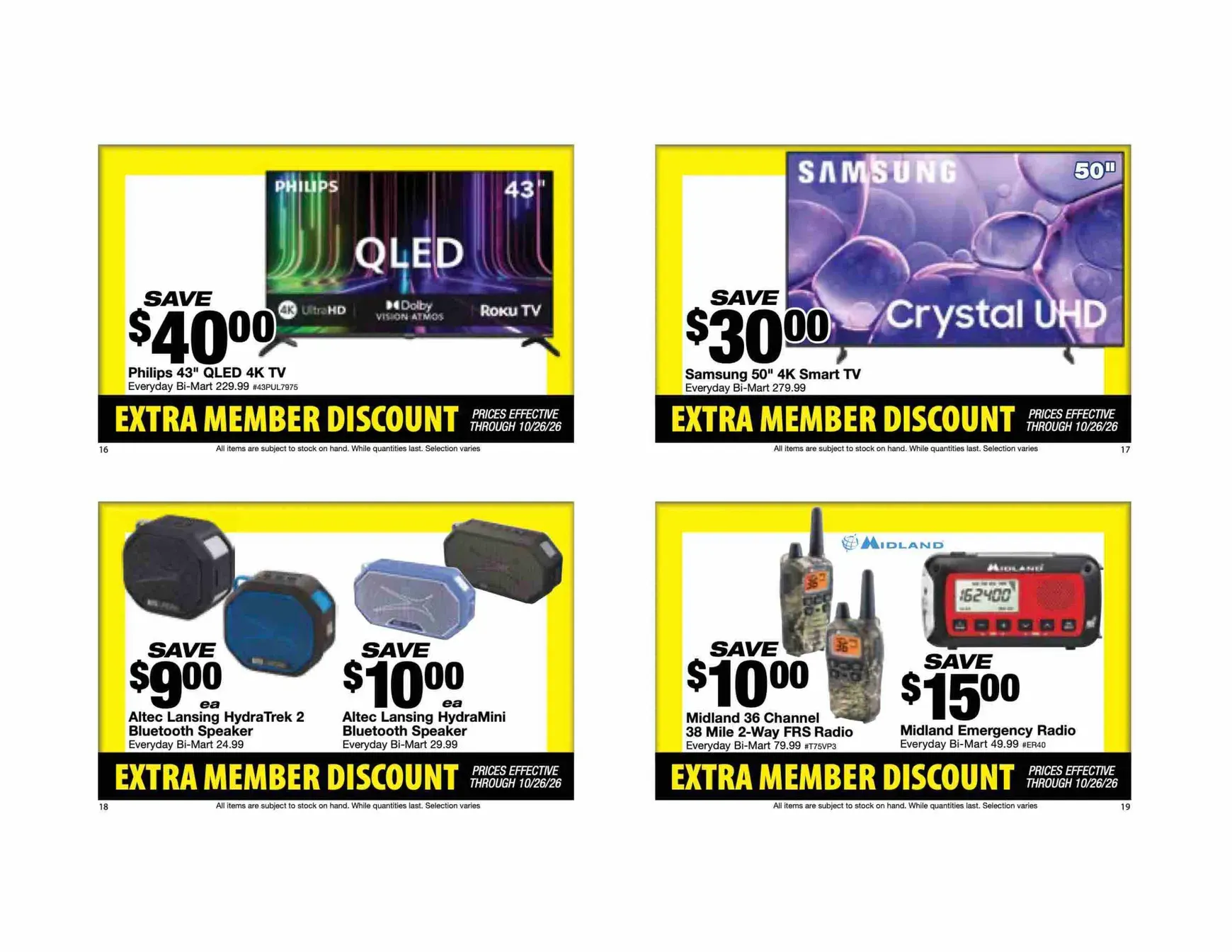 Weekly ad Current Bi-Mart - Extra member discount leaflet valid from Tuesday 10/13/2026 to Monday 10/26/2026 from October 13 to October 26 2026 - Page 6
