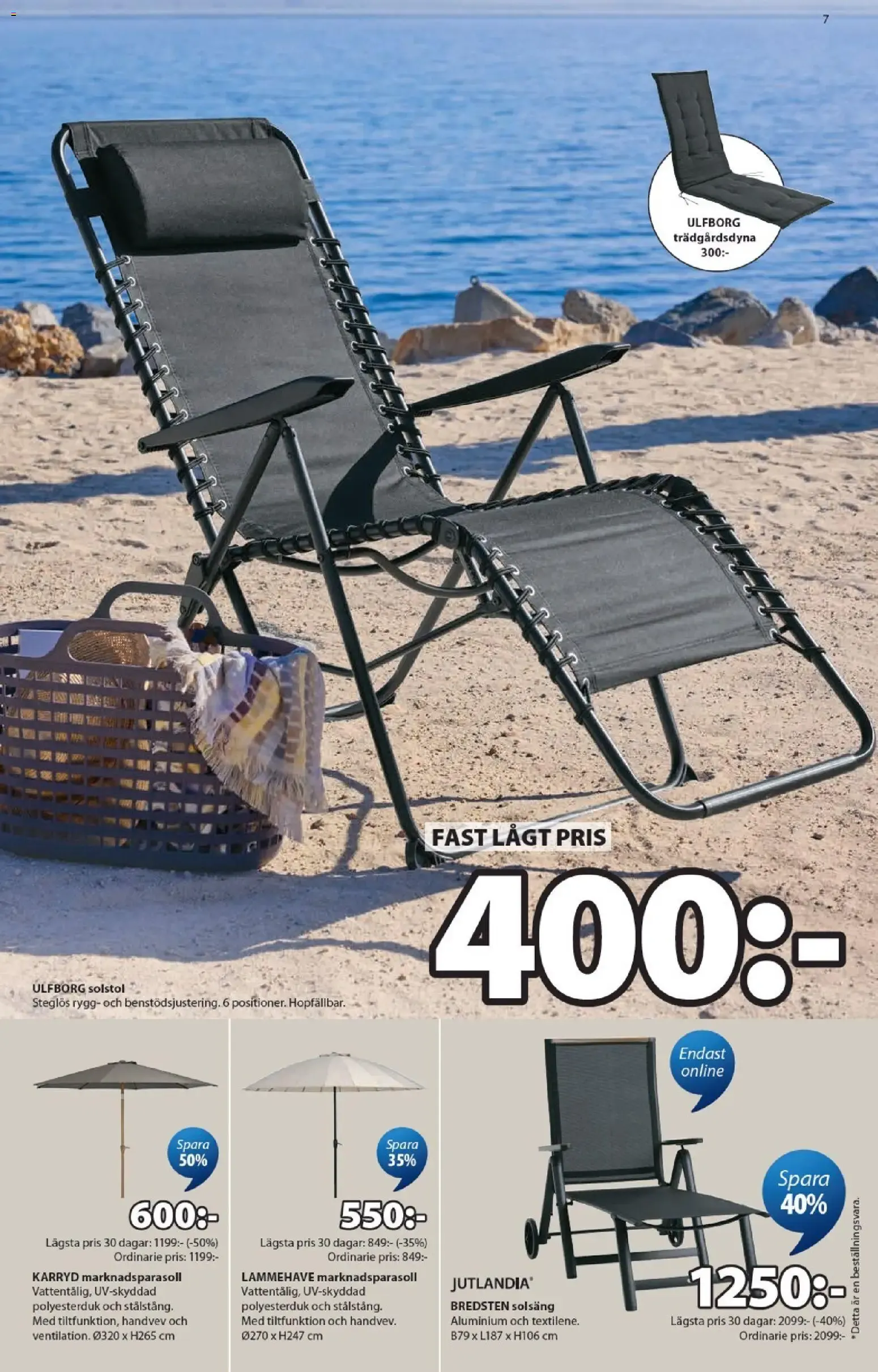 JYSK erbjudanden från 01/06/2026 - 28/06/2026 > Reklamblad nuvarande rabatter från 1 juni till 28 juni 2026 - Reklamblad sidor 7