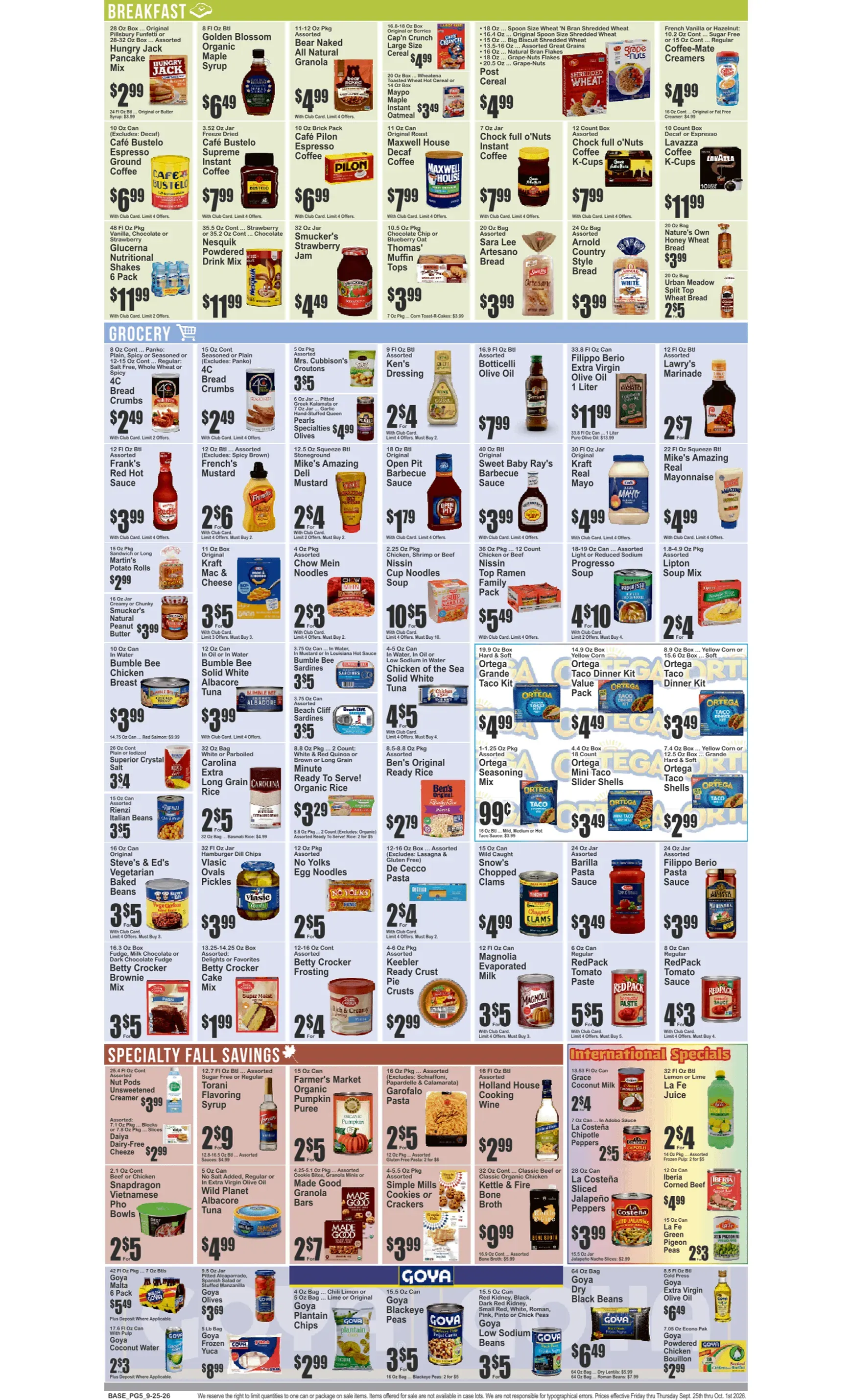Weekly ad Current Key Food - Hartford Avenue leaflet valid from Friday 09/25/2026 to Thursday 10/01/2026 from September 25 to October 1 2026 - Page 6