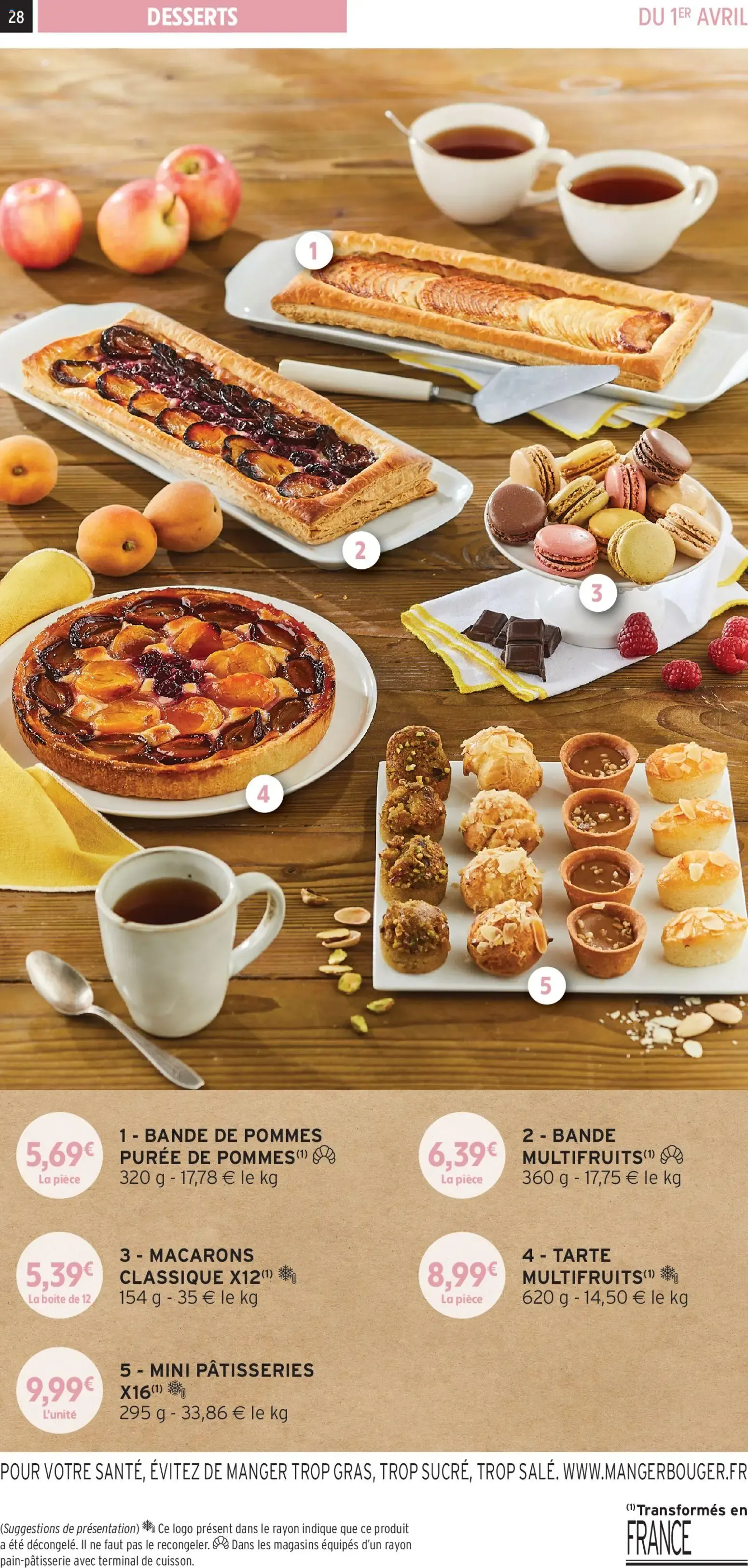 Intermarché - Les menus traiteur printemps/été à partir du 01/04/2026 - promo en ligne du 1 avril au 5 octobre 2026 - Catalogue page 28