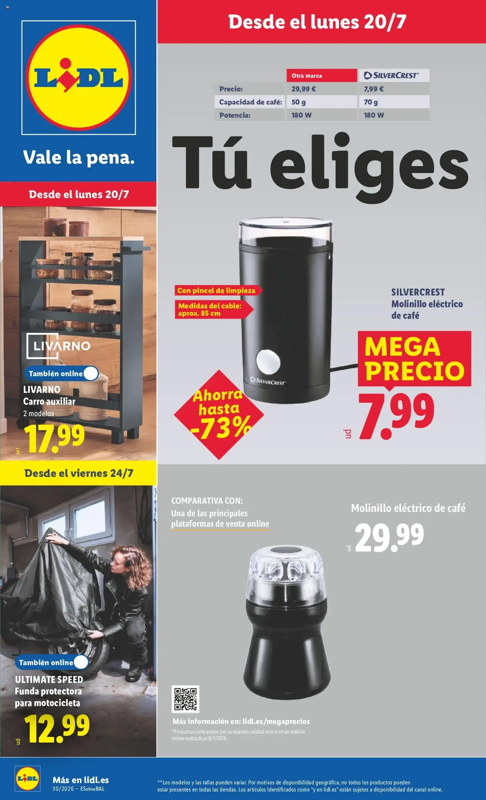 Catálogo de Lidl: Tú eliges 20 de julio al 26 de julio 2026 - Página 1